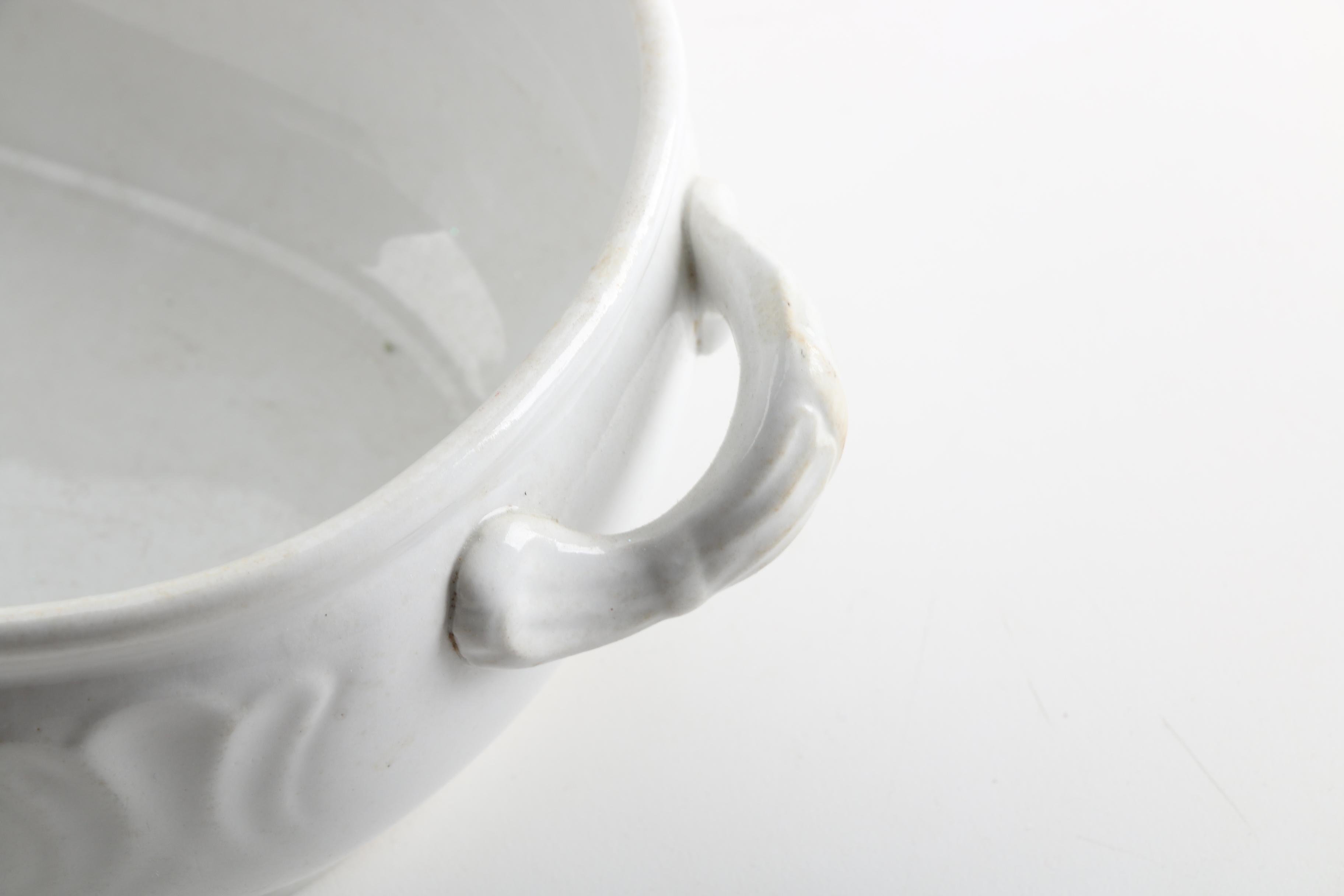 Antique Serving Dishes Including Meakin, Harker Pottery and John Maddock & Sons