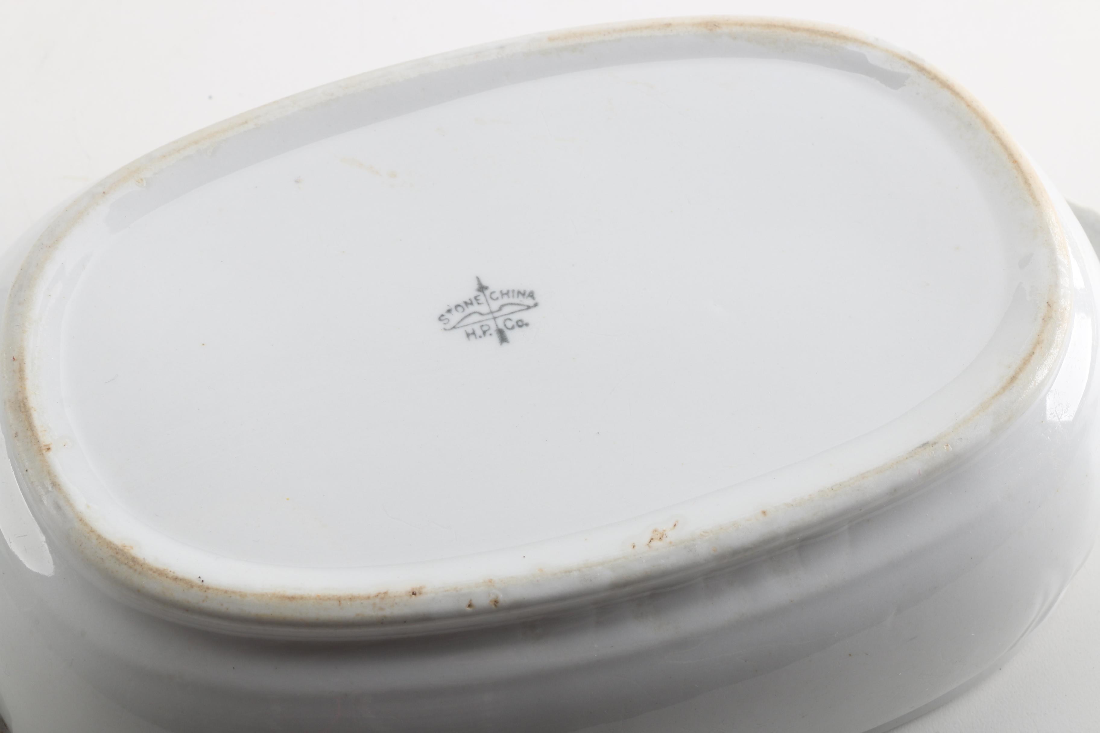 Antique Serving Dishes Including Meakin, Harker Pottery and John Maddock & Sons