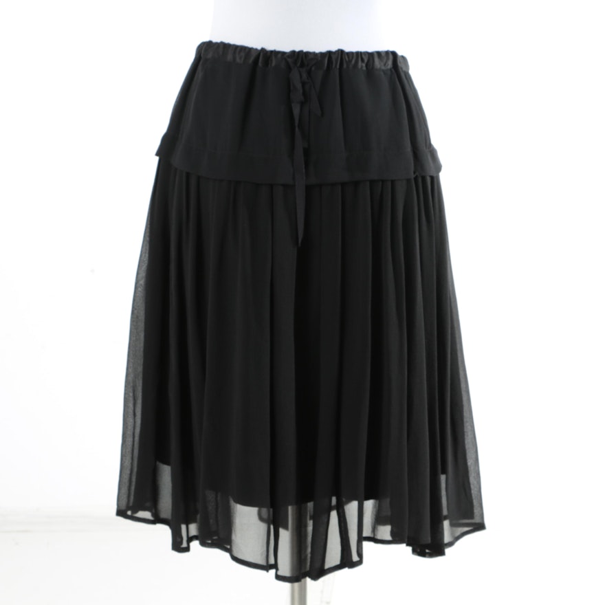 Winter 2013 Cooper Sample Silk Chiffon Skirt