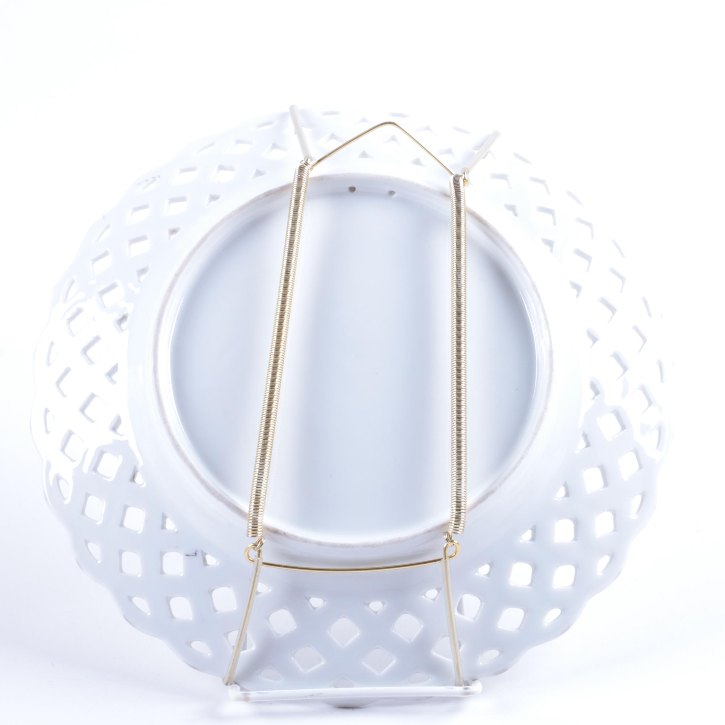 Vintage Commemorative Porcelain Plates Featuring Otto Von Bismark