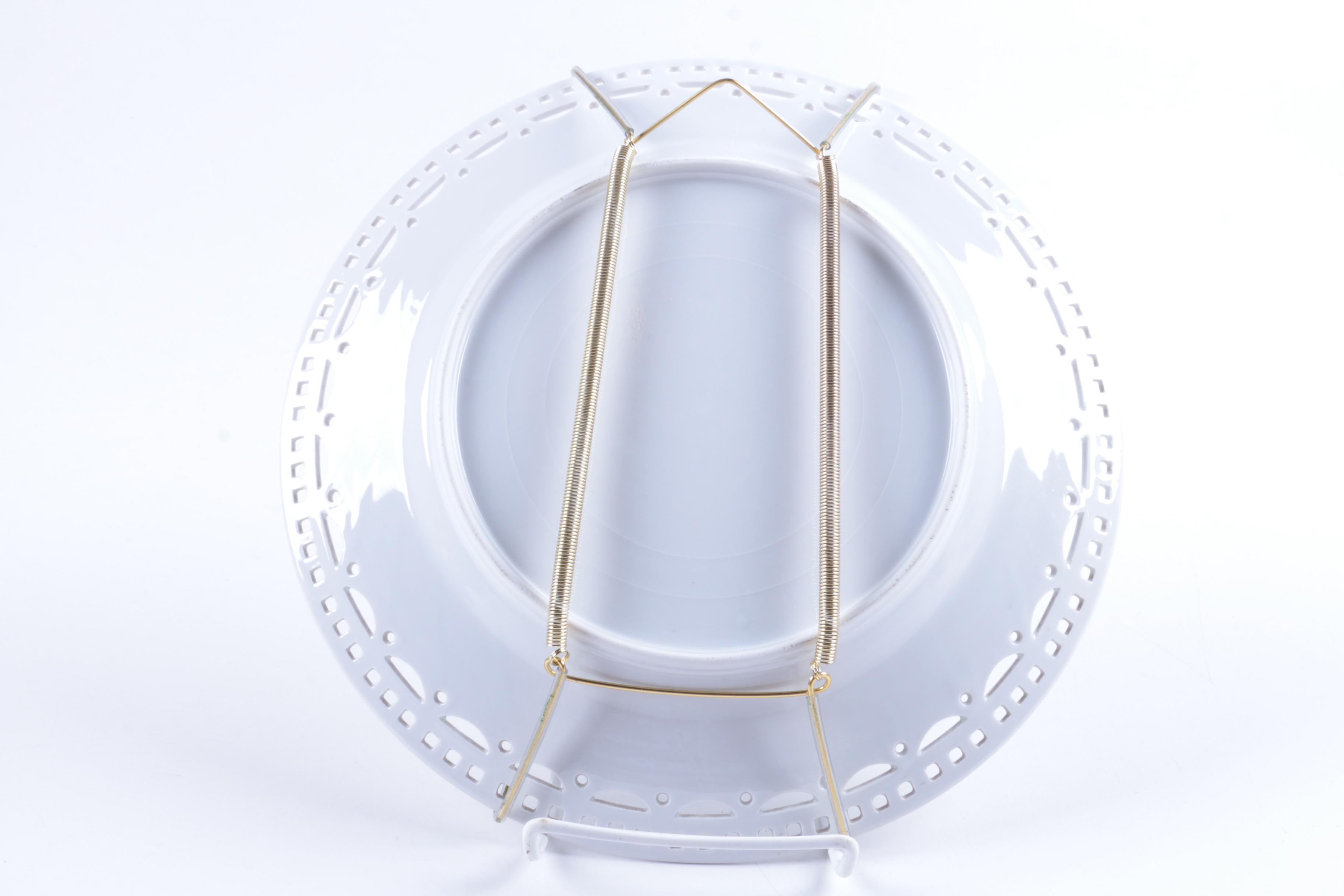 Vintage Commemorative Porcelain Plates Featuring Otto Von Bismark