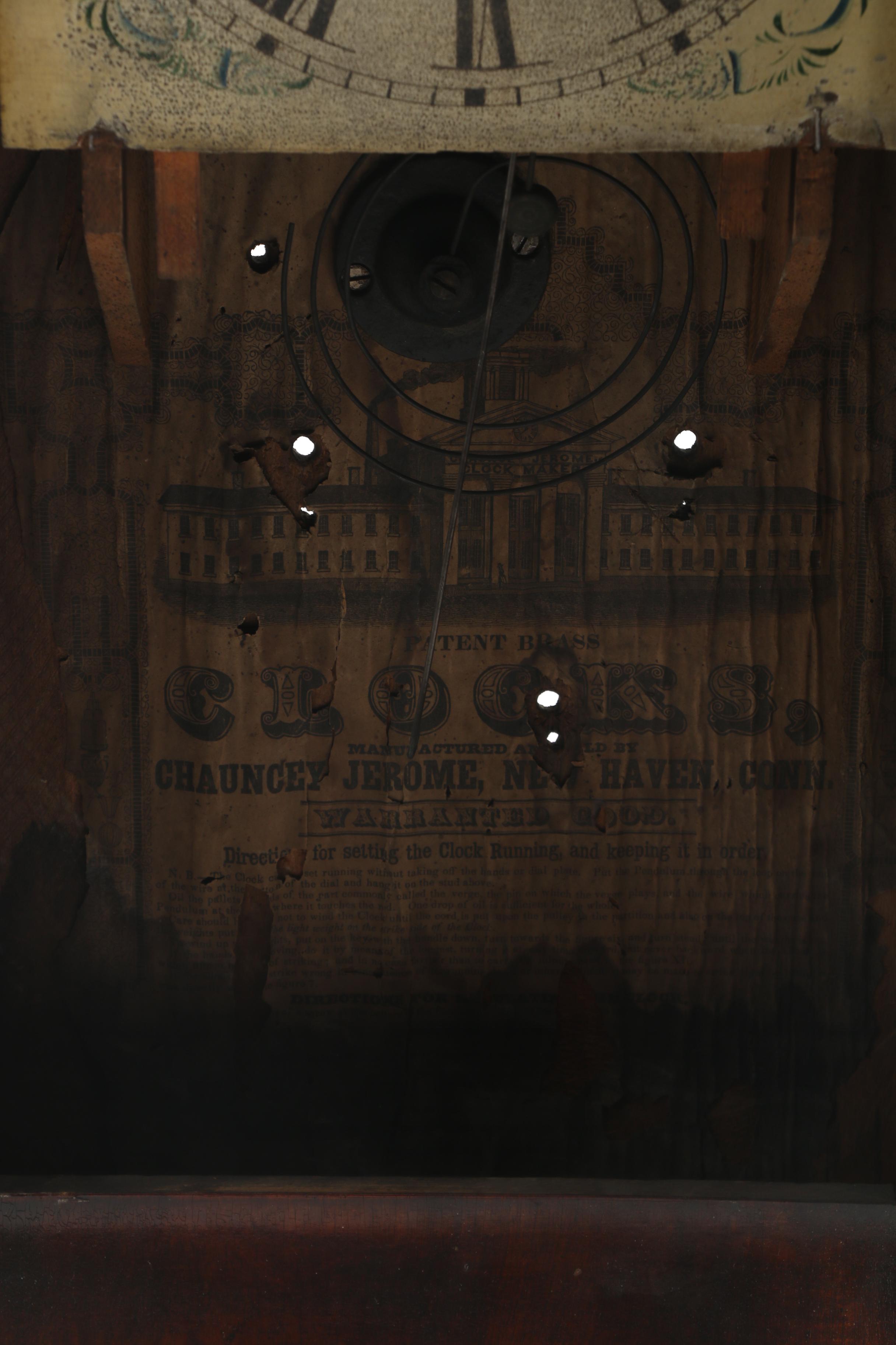 Antique  New Haven Clock Co. Wood Wall Clock