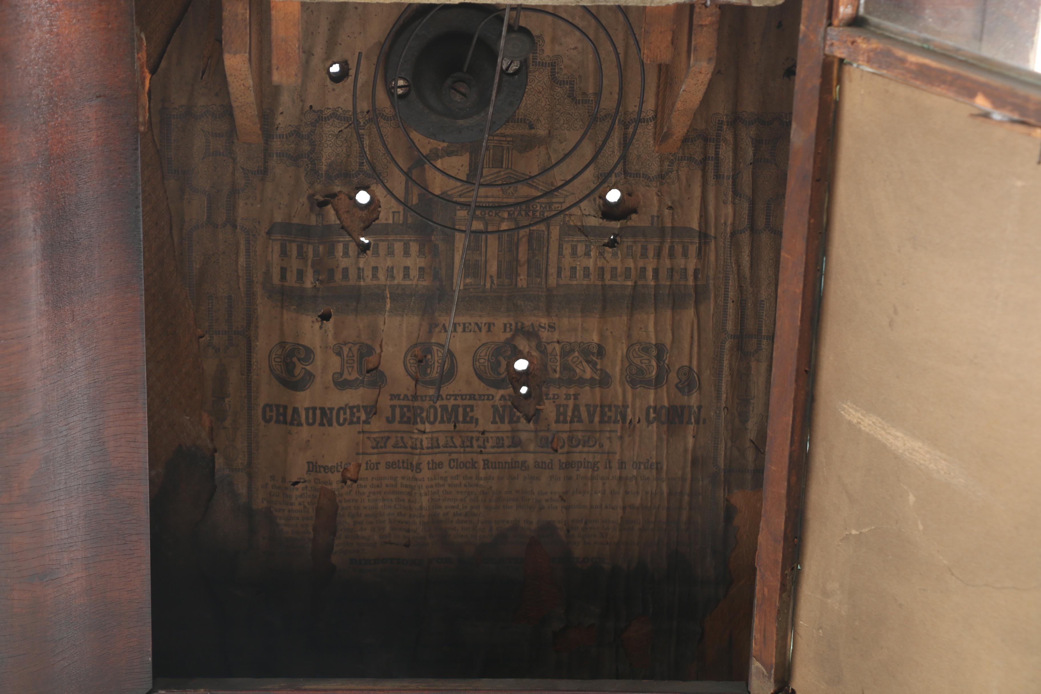 Antique  New Haven Clock Co. Wood Wall Clock