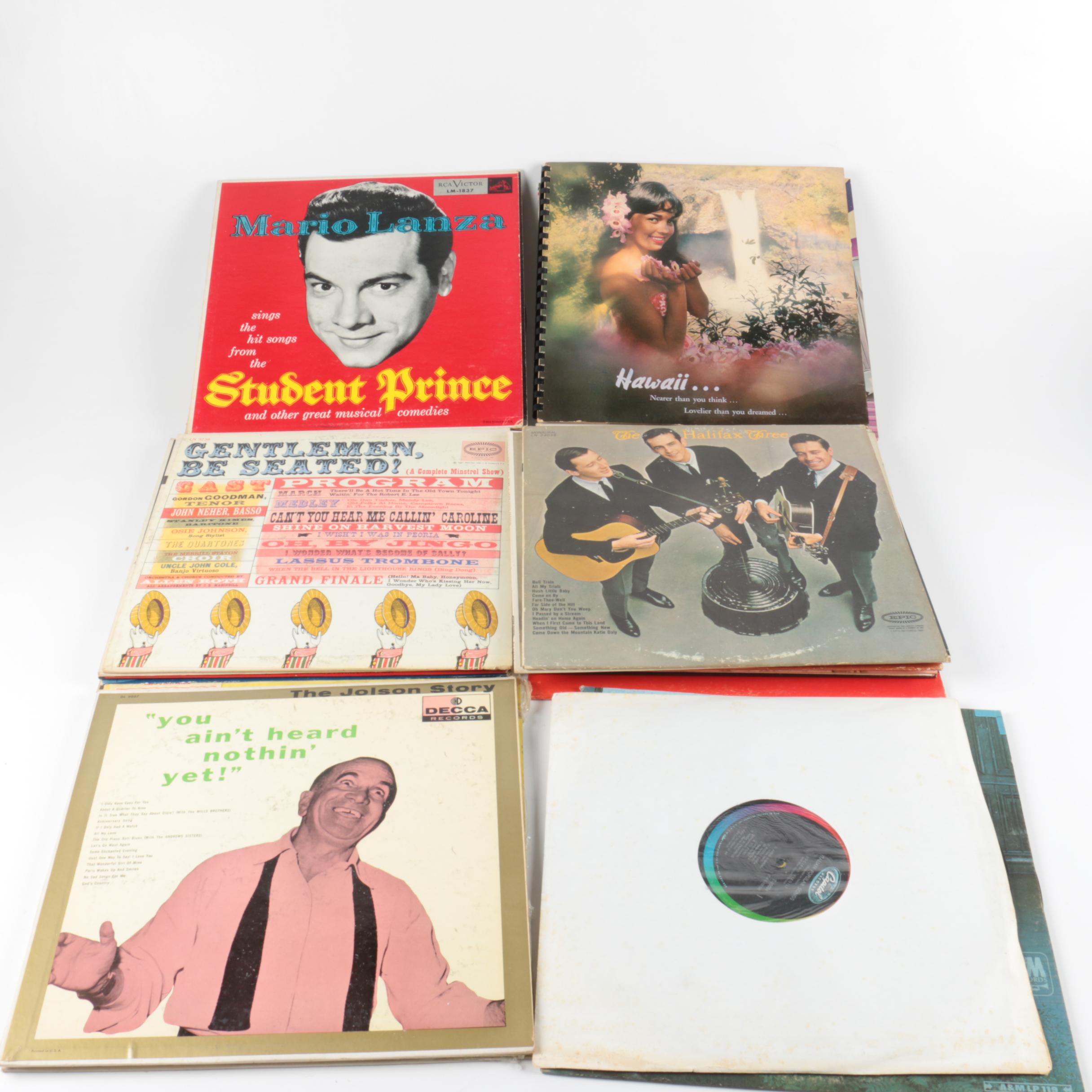 Collection of Vintage LP Records Including Picture Disc