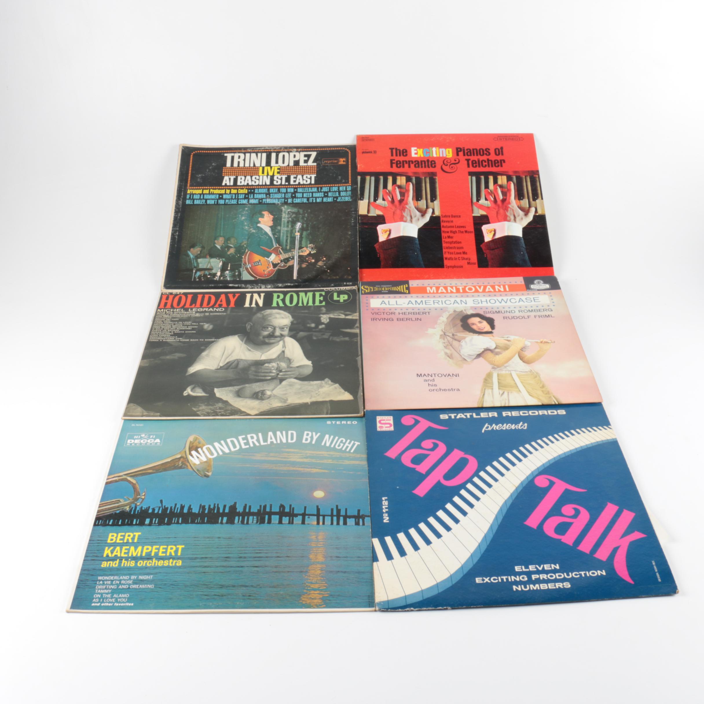 Collection of Vintage LP Records Including Picture Disc