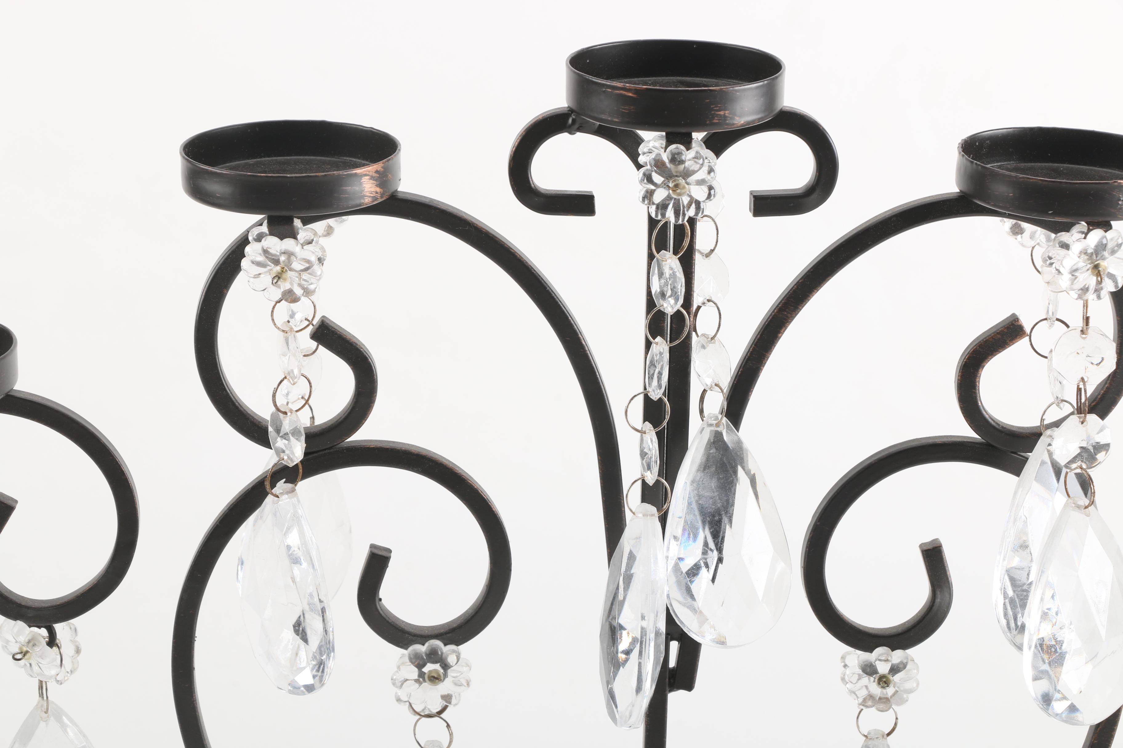 Scrolled Iron Candleholder