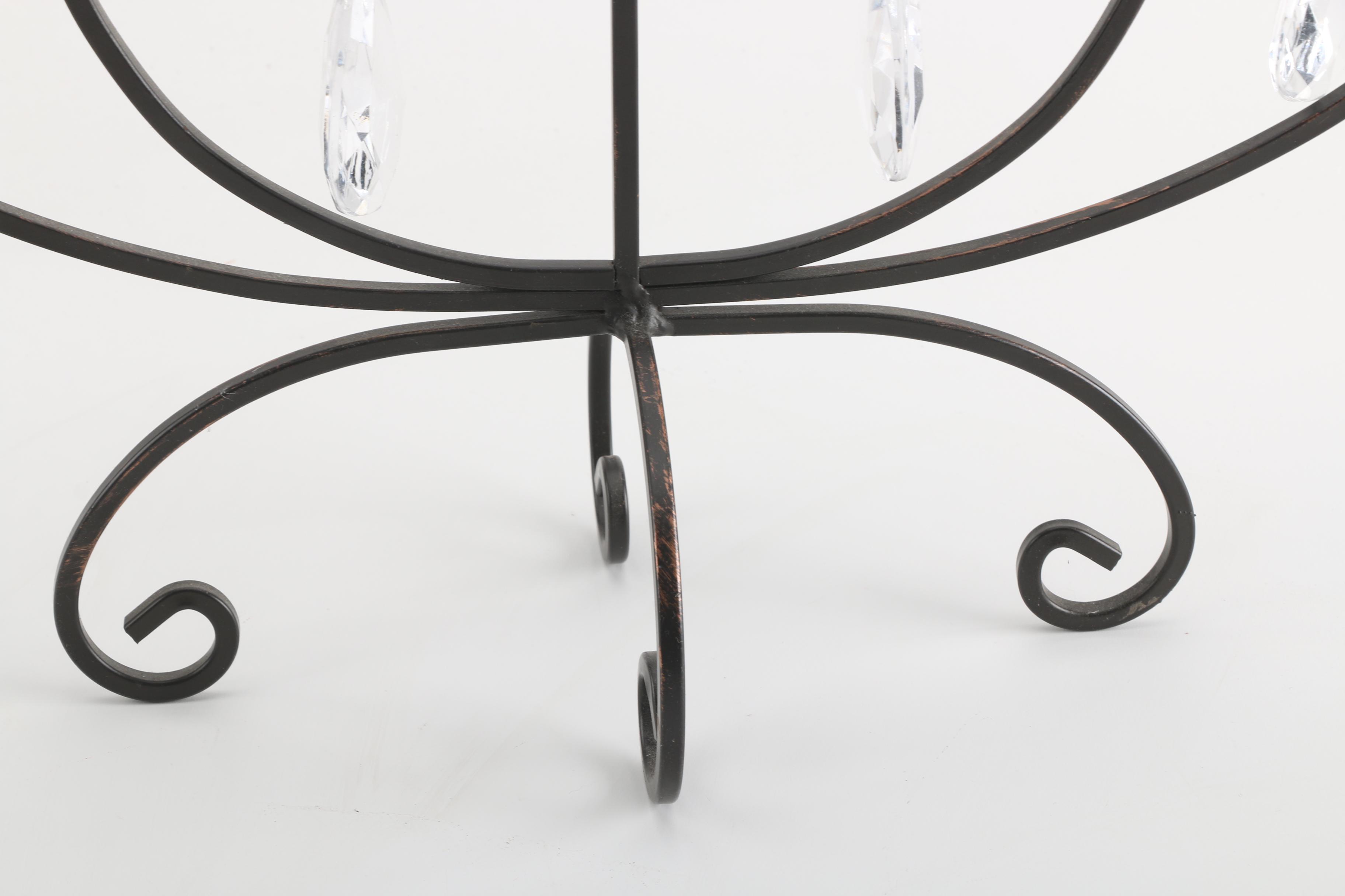 Scrolled Iron Candleholder
