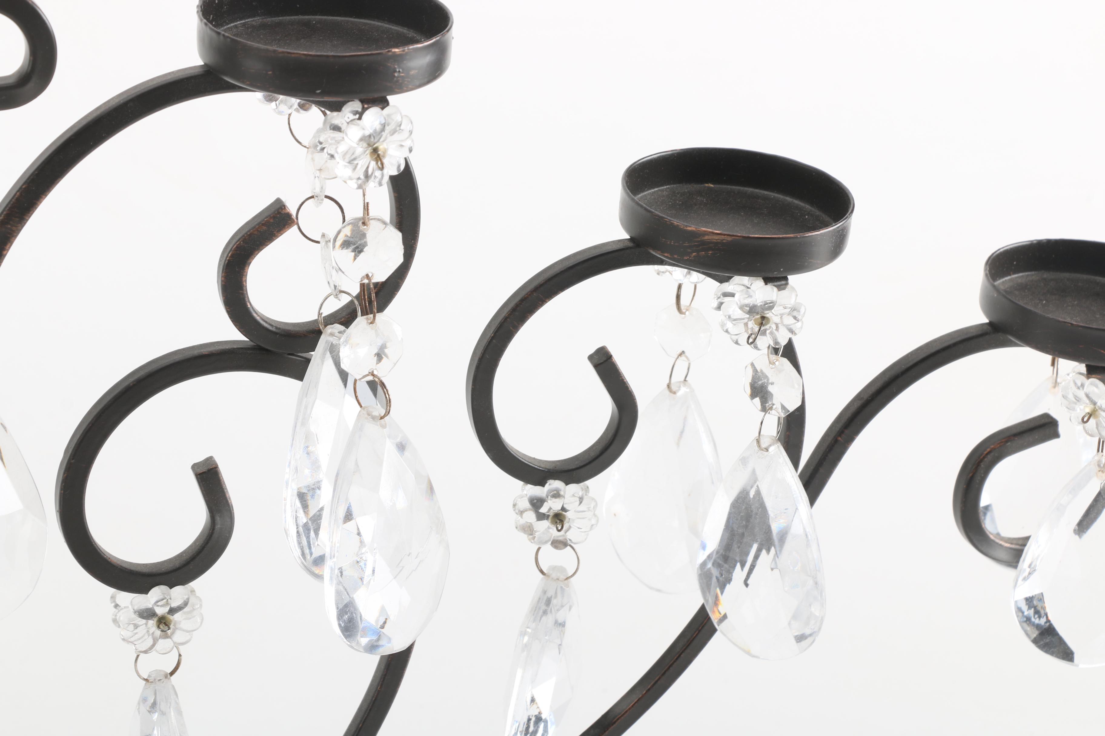 Scrolled Iron Candleholder