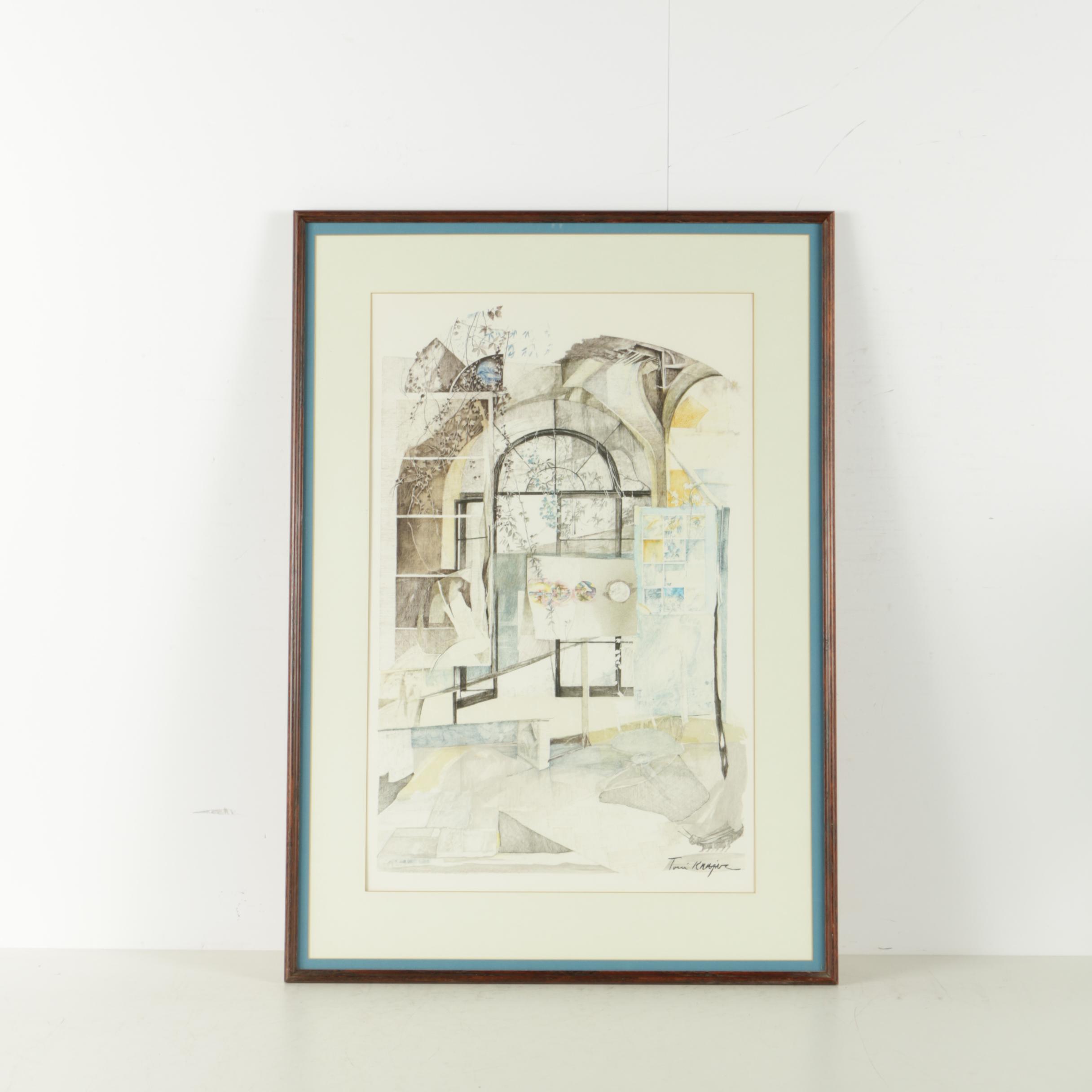 Toni Krajnc Color Lithograph "Dream of Magic"