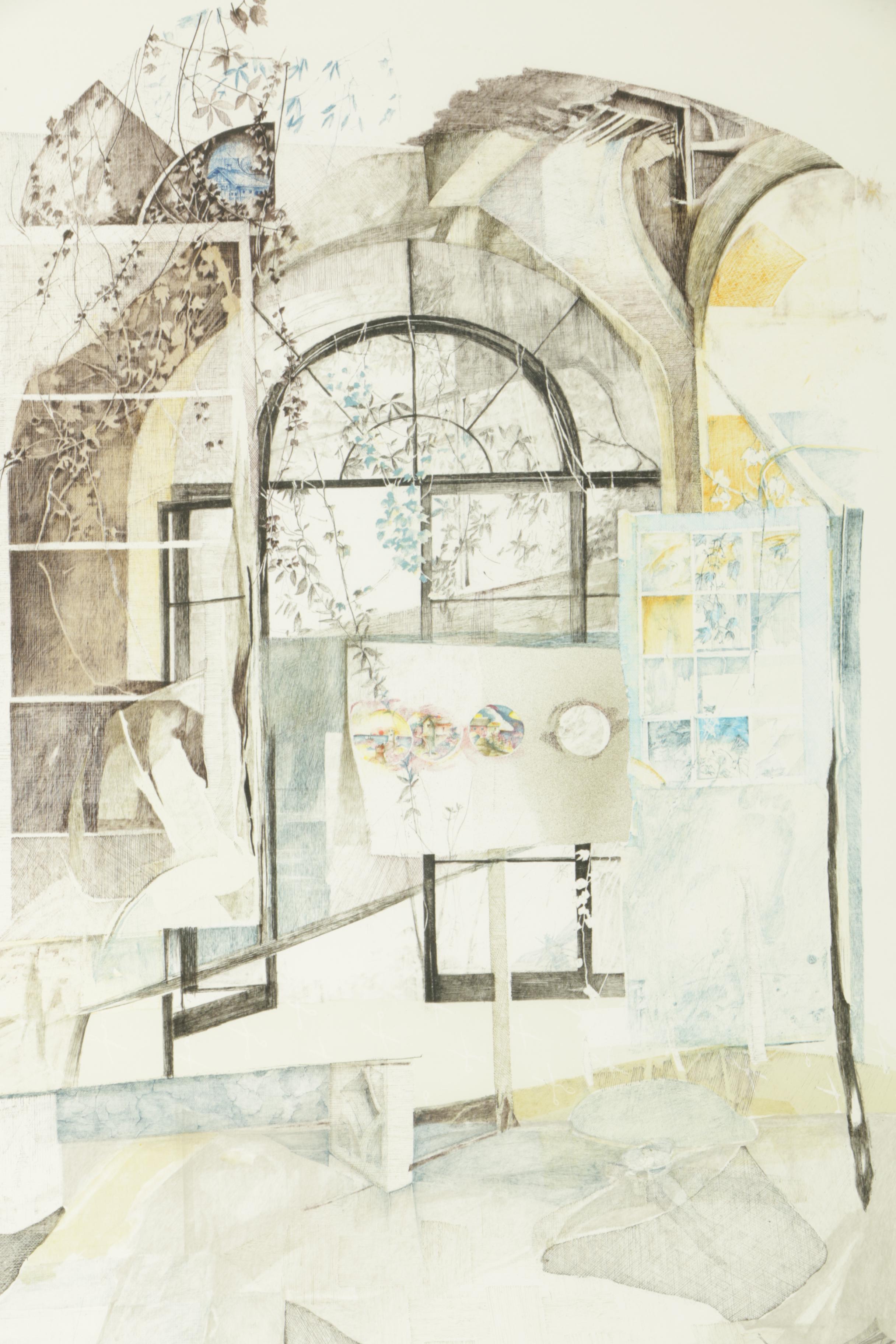 Toni Krajnc Color Lithograph "Dream of Magic"