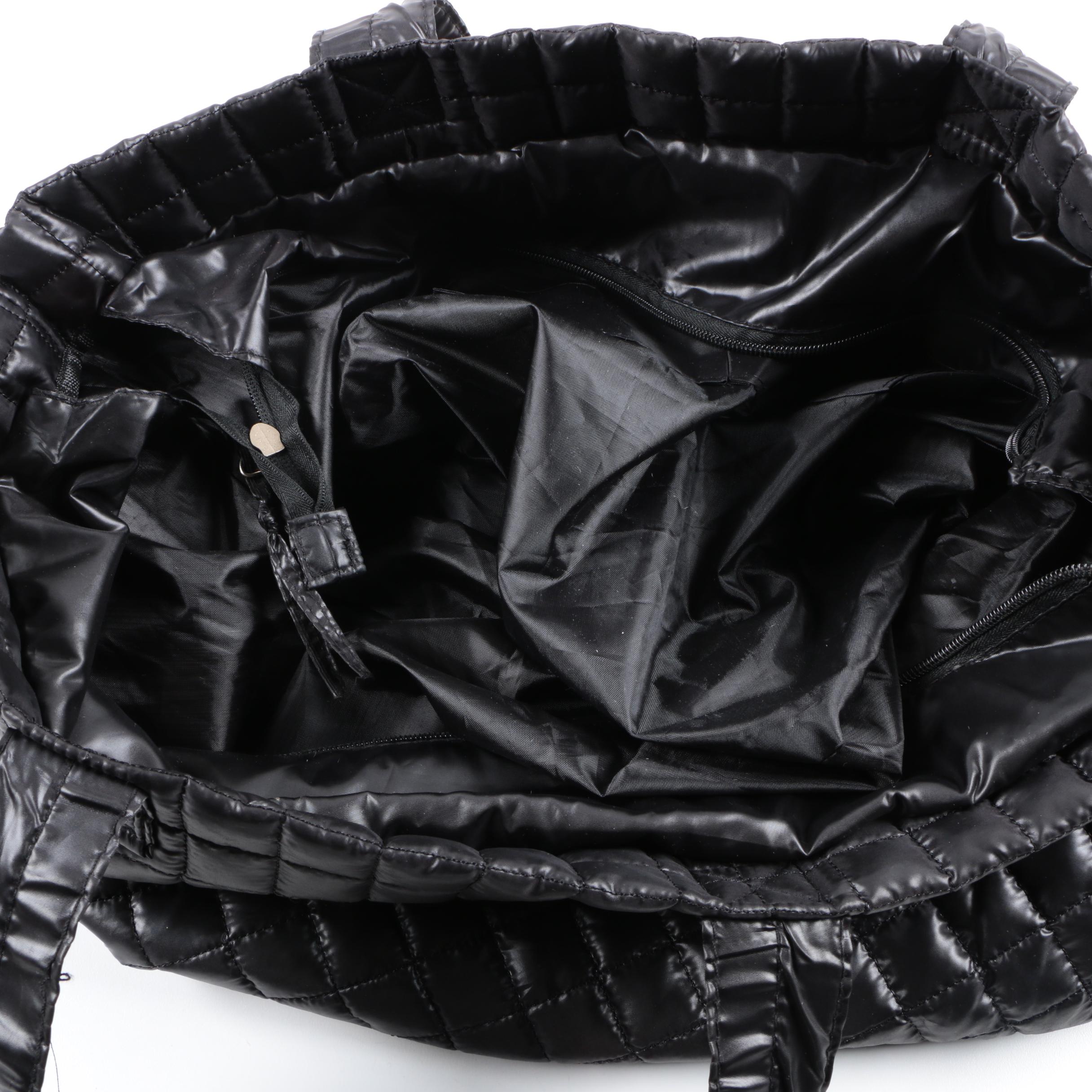 Quilted Handbag with Accessory Pouch