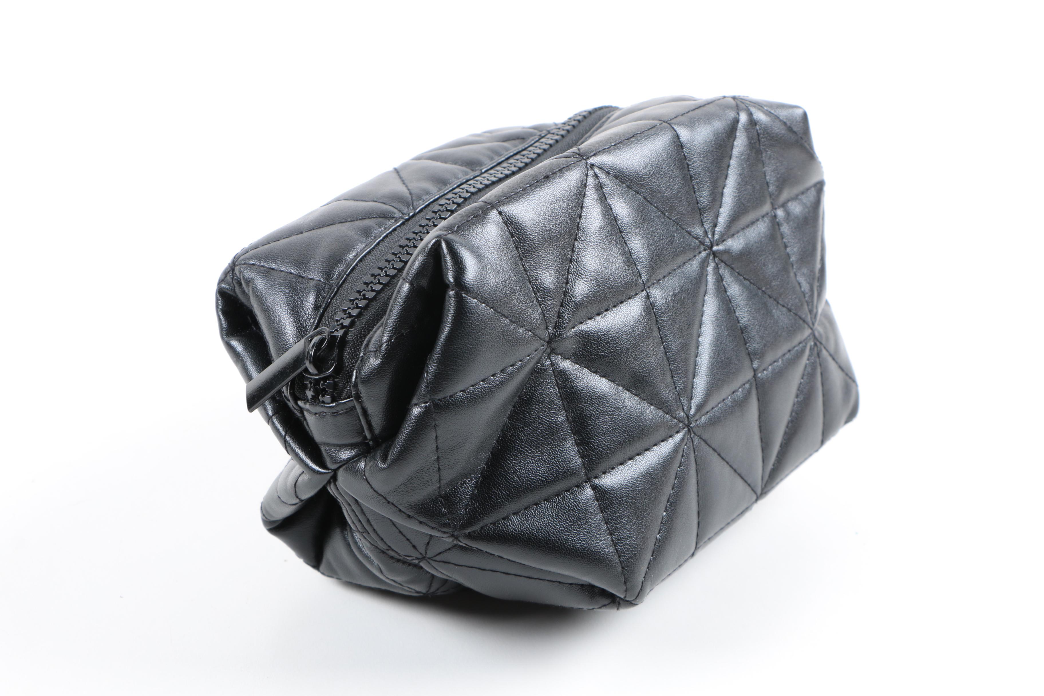 Quilted Handbag with Accessory Pouch