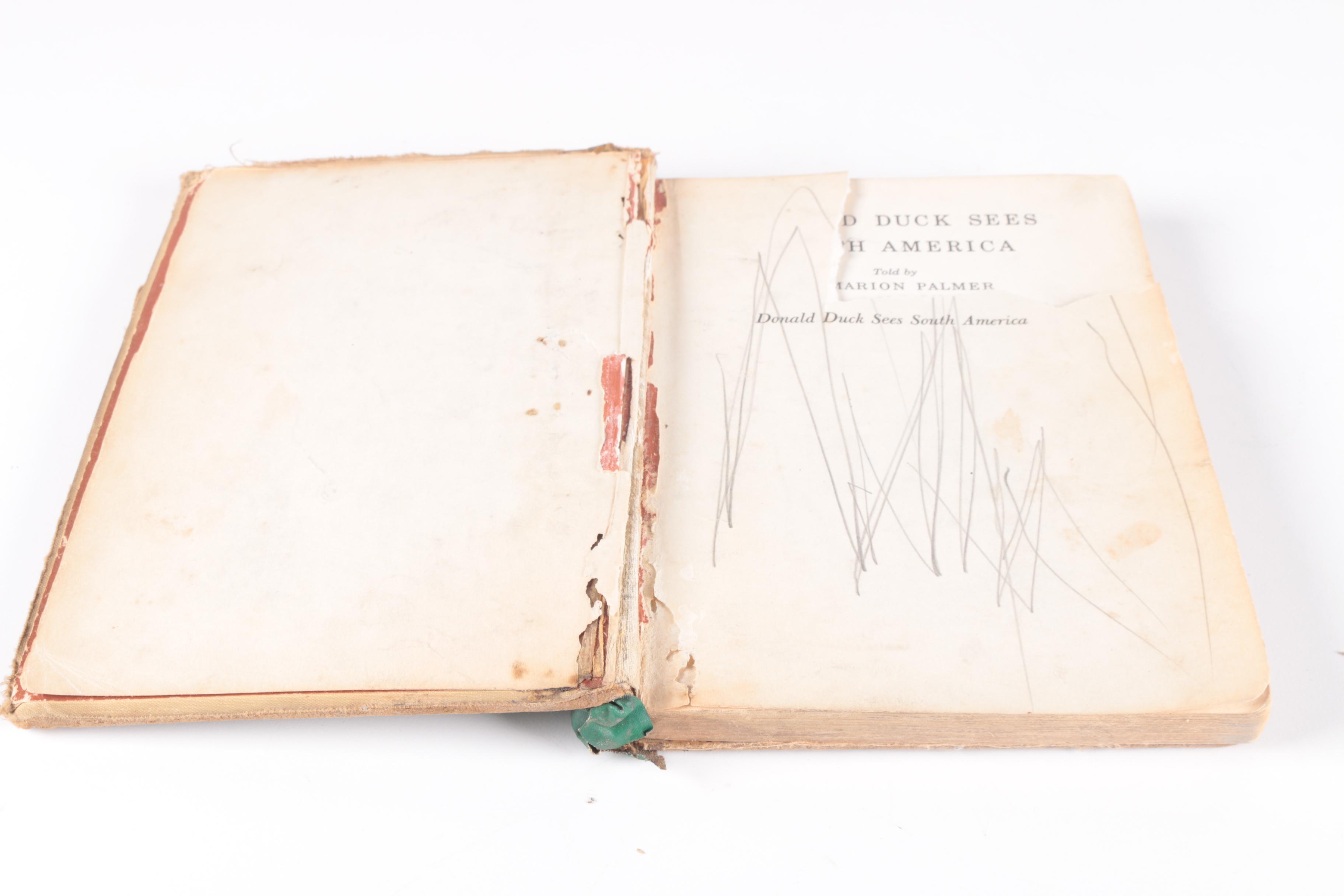 Vintage Books Including "Donald Duck Sees South America"