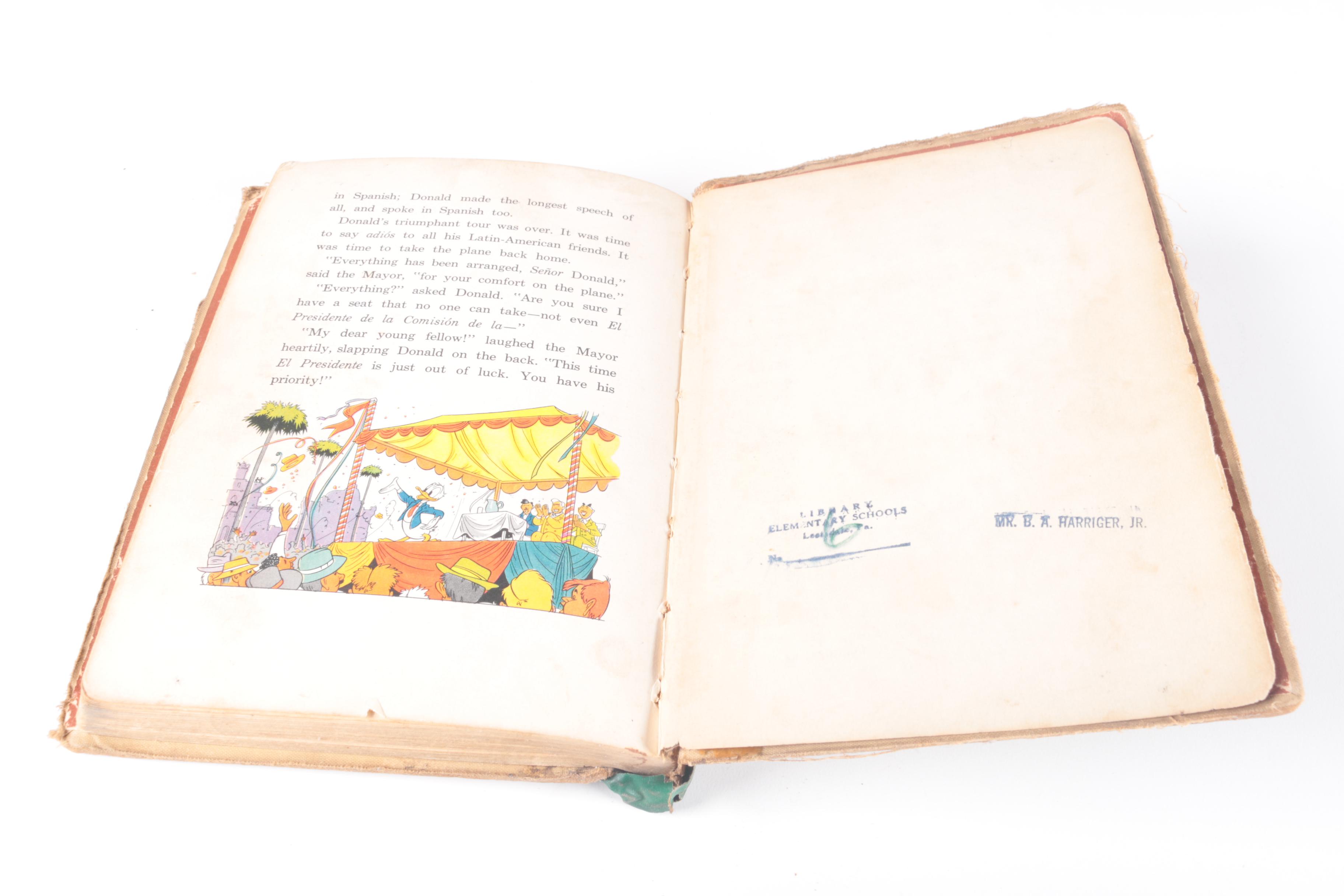 Vintage Books Including "Donald Duck Sees South America"