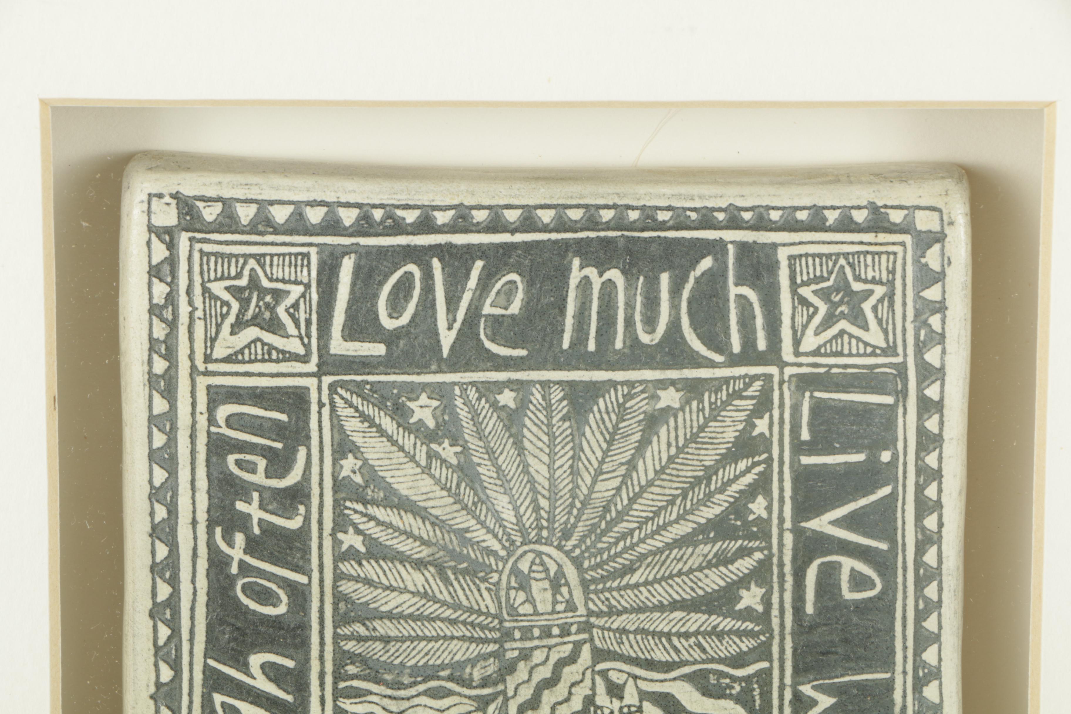 Collection of Marsha McCarthy Framed Drawings on Clay