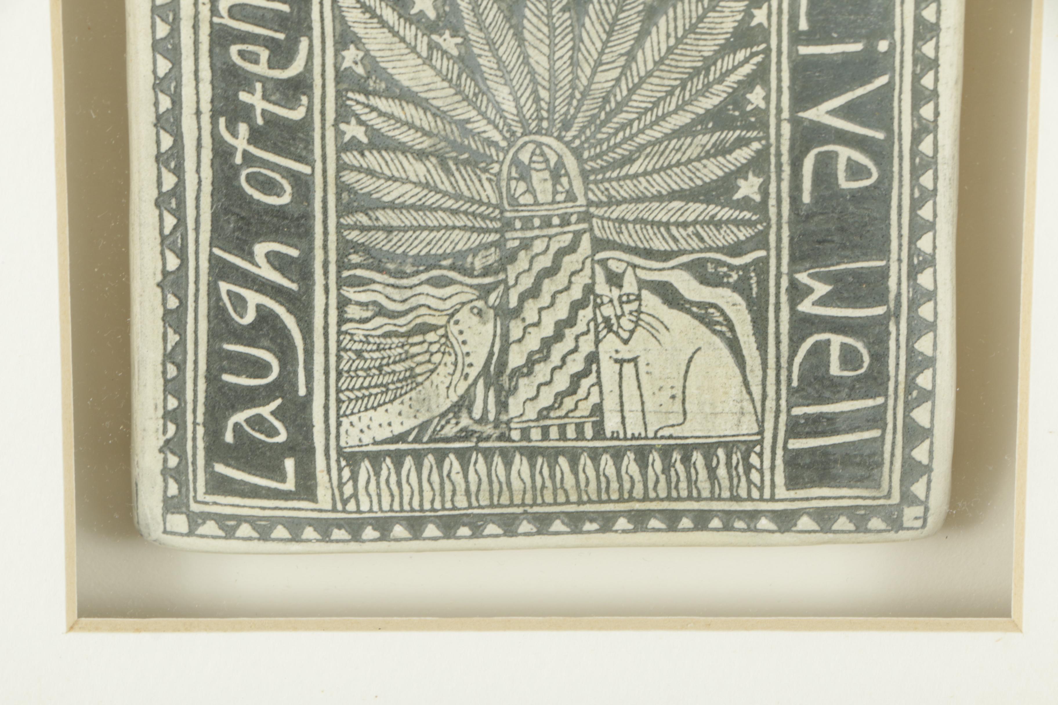 Collection of Marsha McCarthy Framed Drawings on Clay