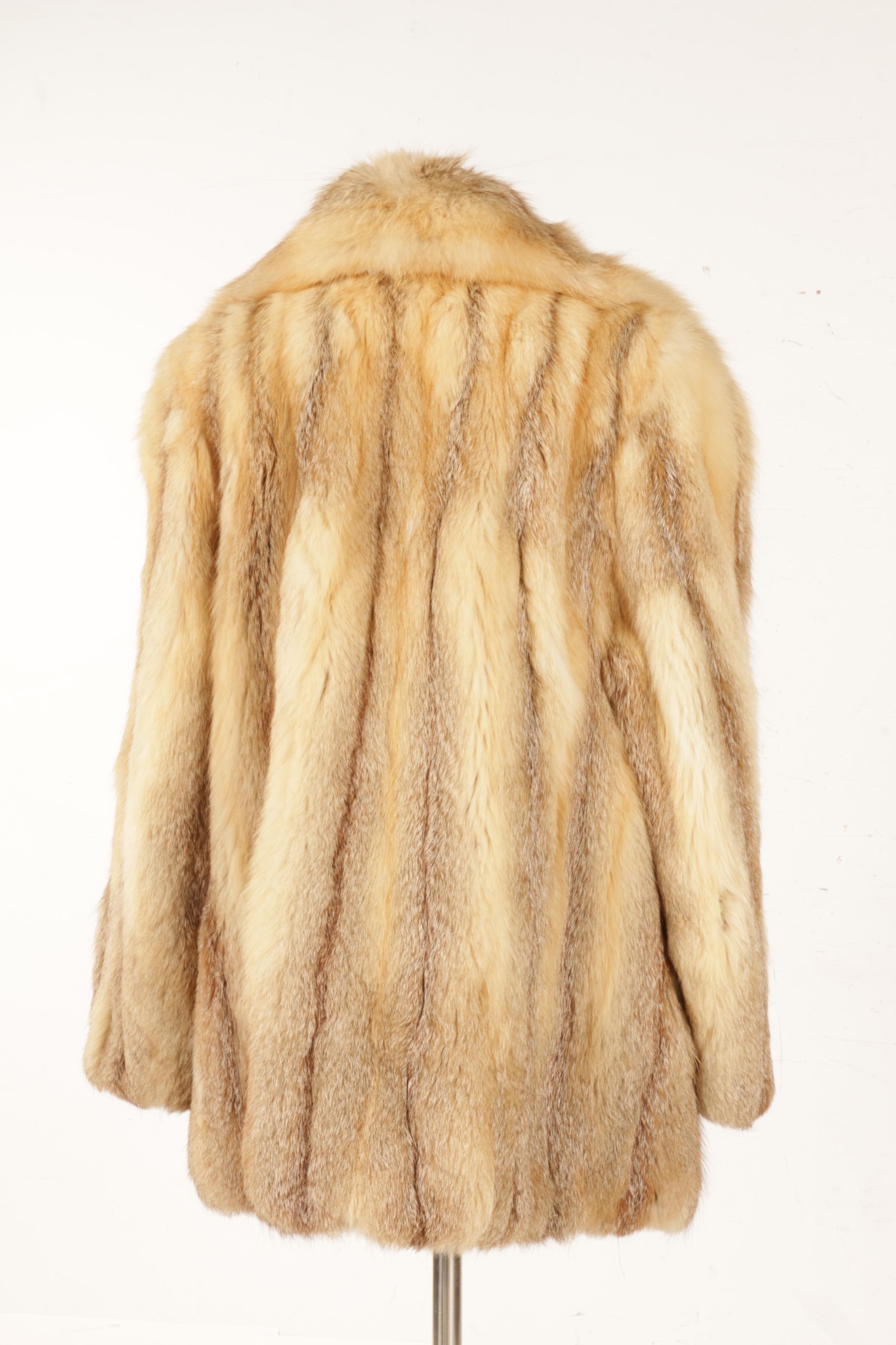 Vintage Vincents of Indiana Fox Fur Jacket