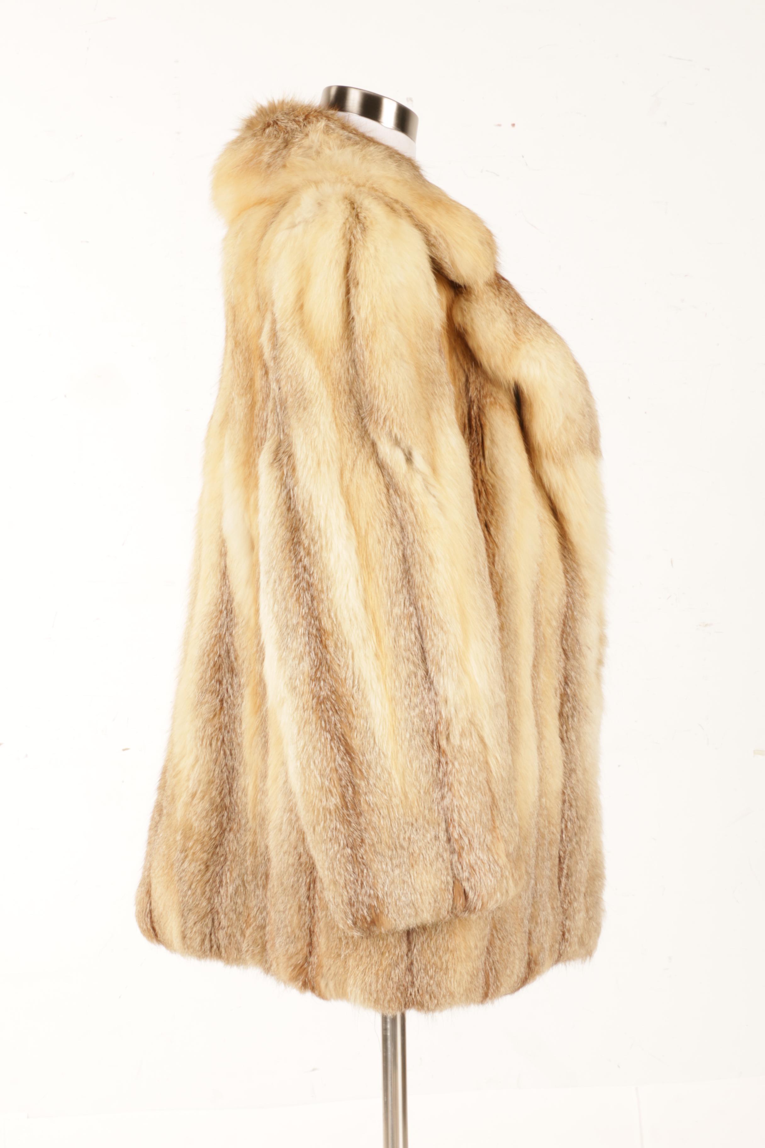 Vintage Vincents of Indiana Fox Fur Jacket