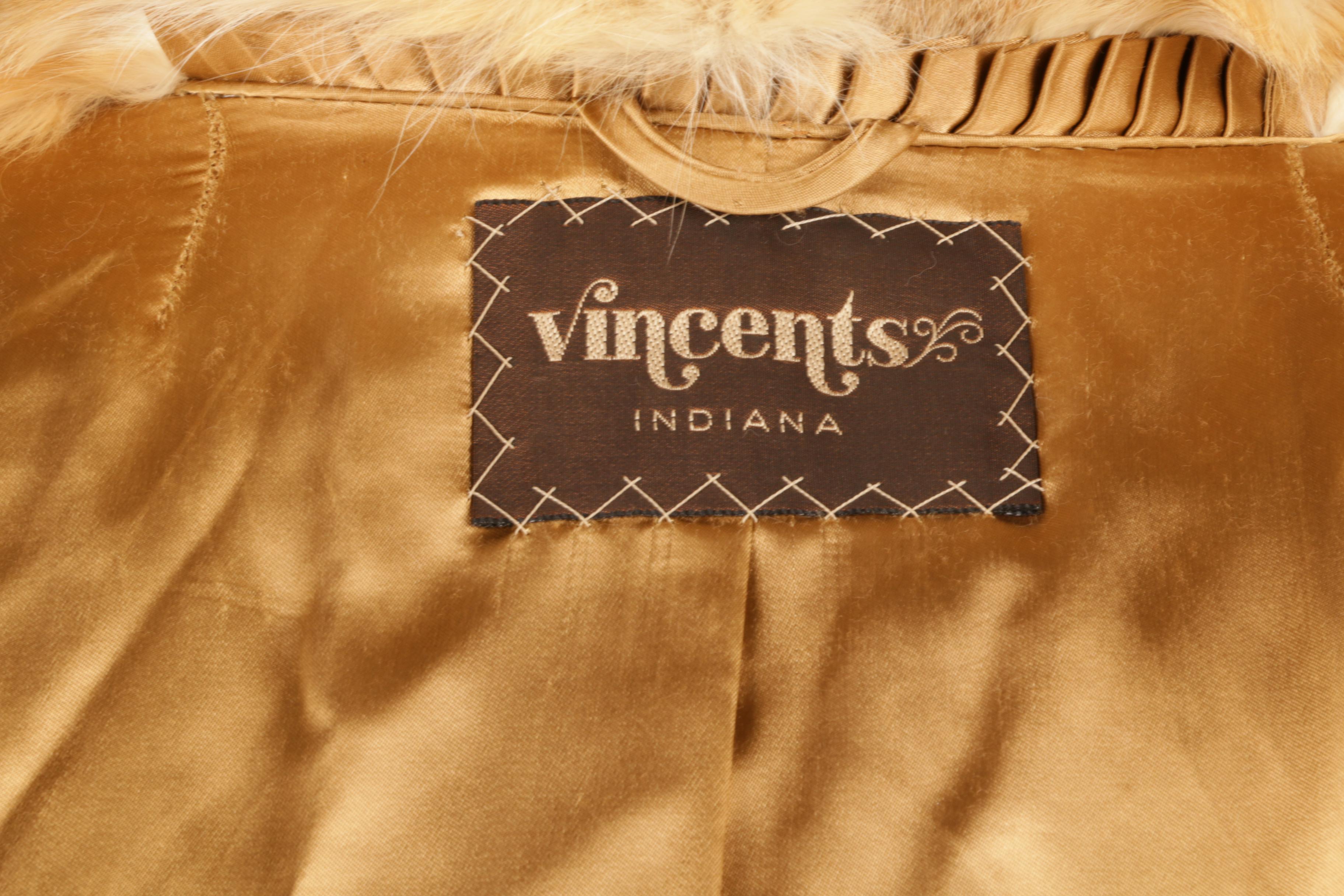 Vintage Vincents of Indiana Fox Fur Jacket