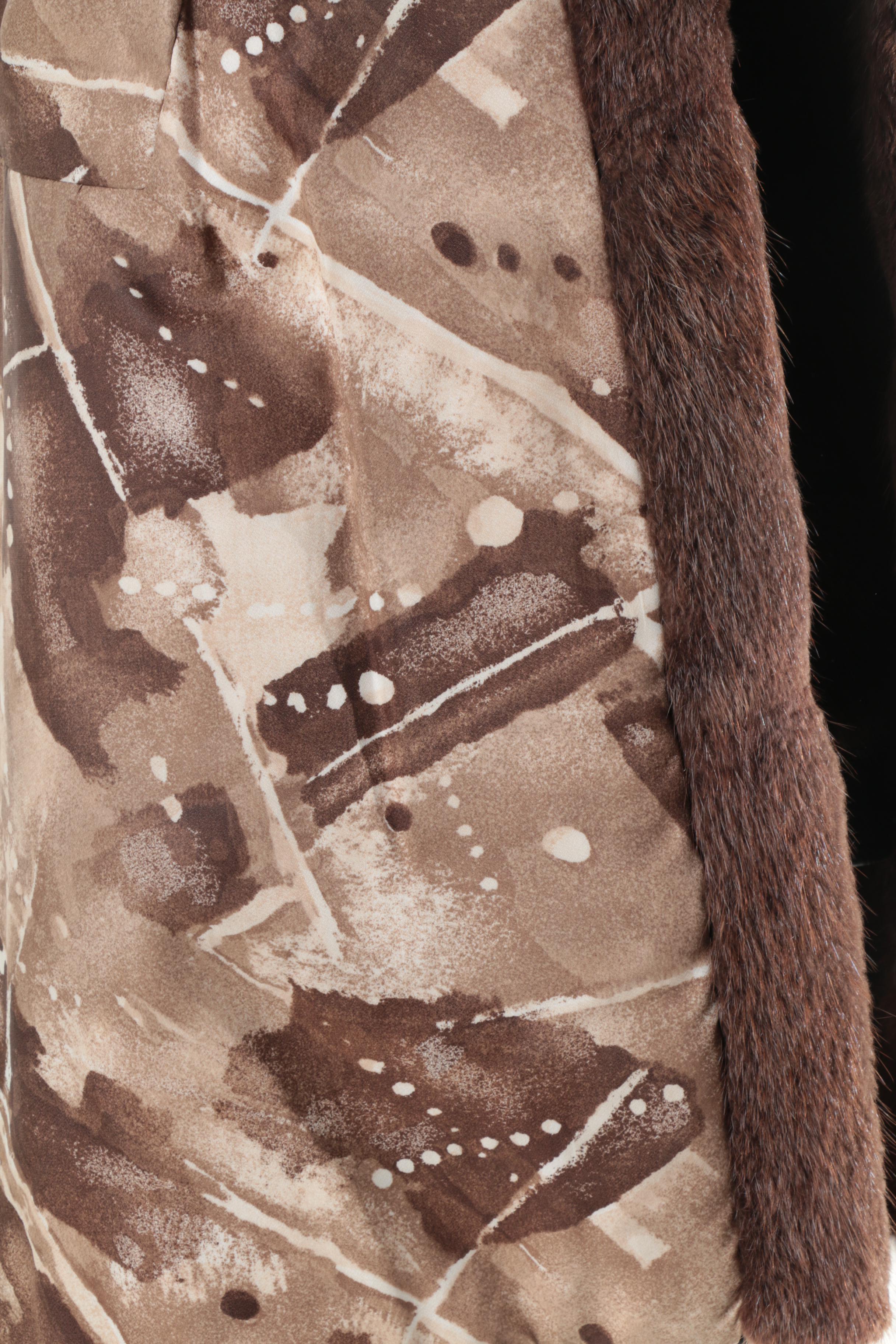 Vintage Yaegers Furs Ltd. Leather and Fur Coat