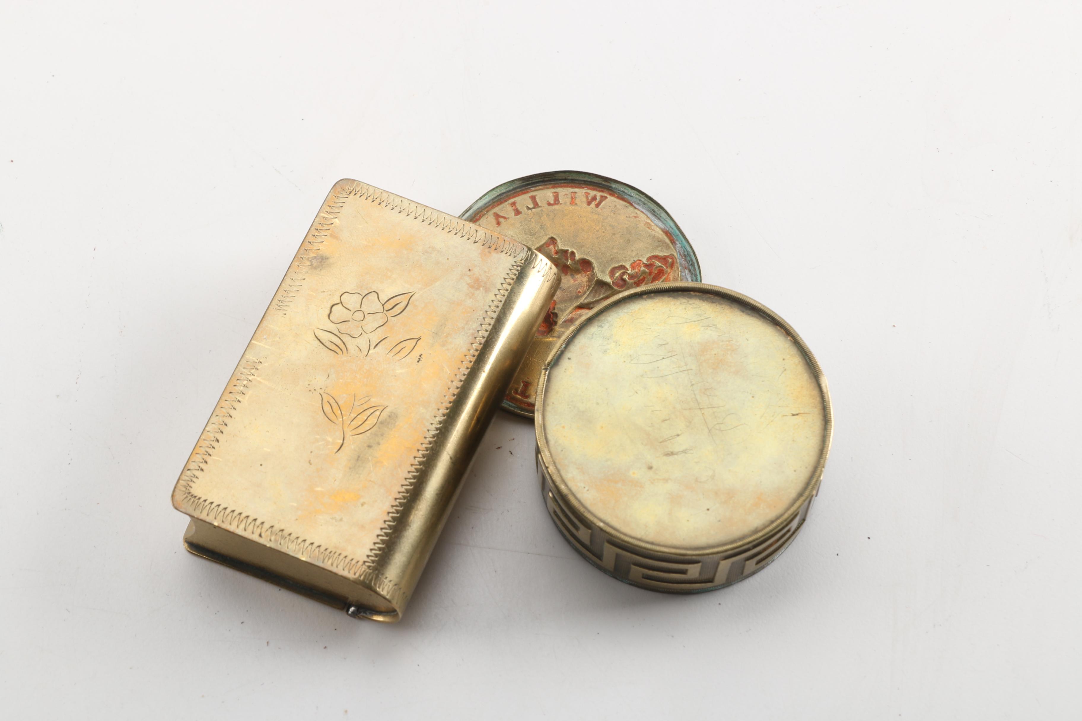 Antique William Pitt the Younger Snuff Box and Book Style Snuff Box