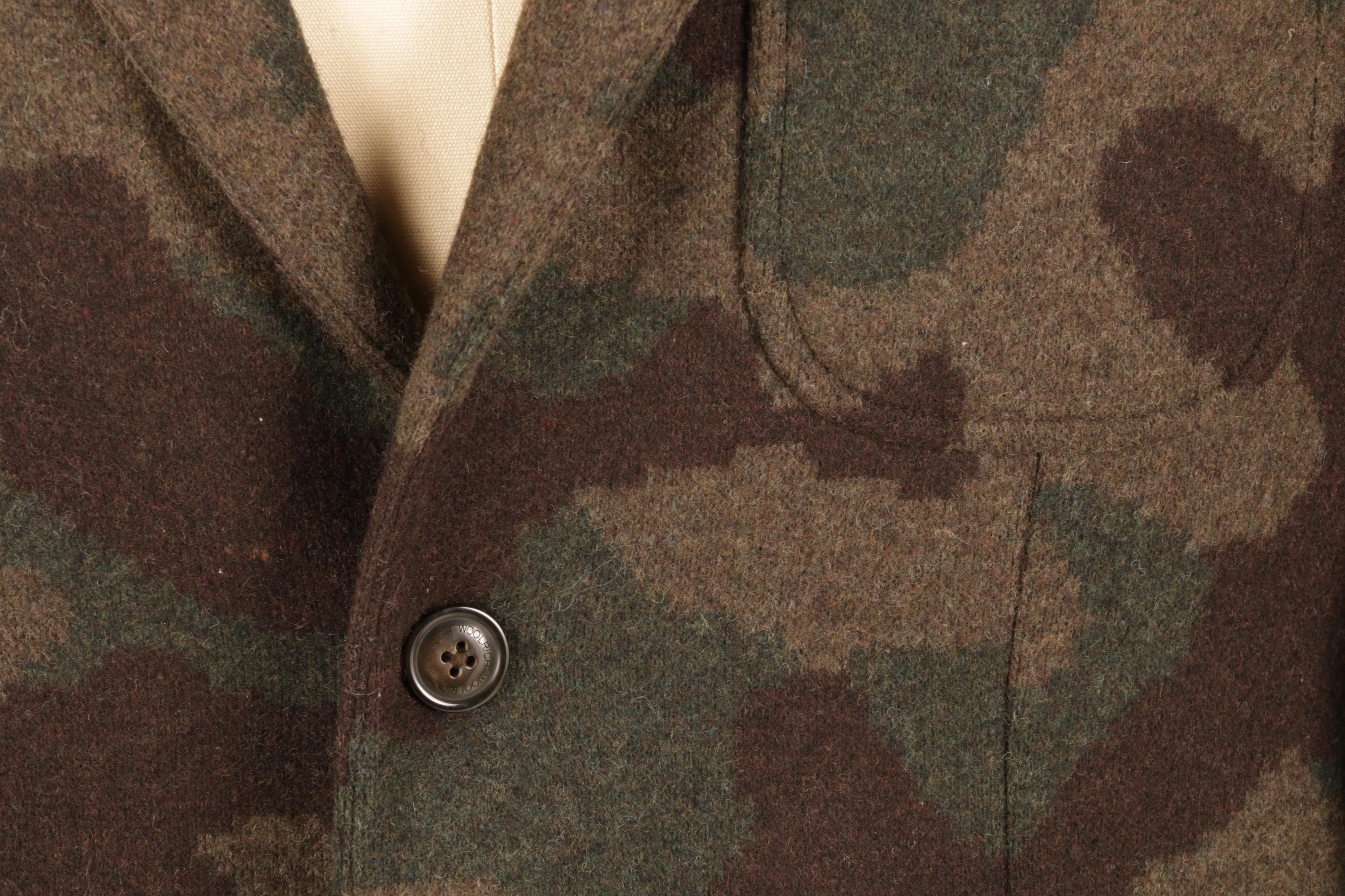 Men's Woolrich Camouflage Wool Blend Blazer