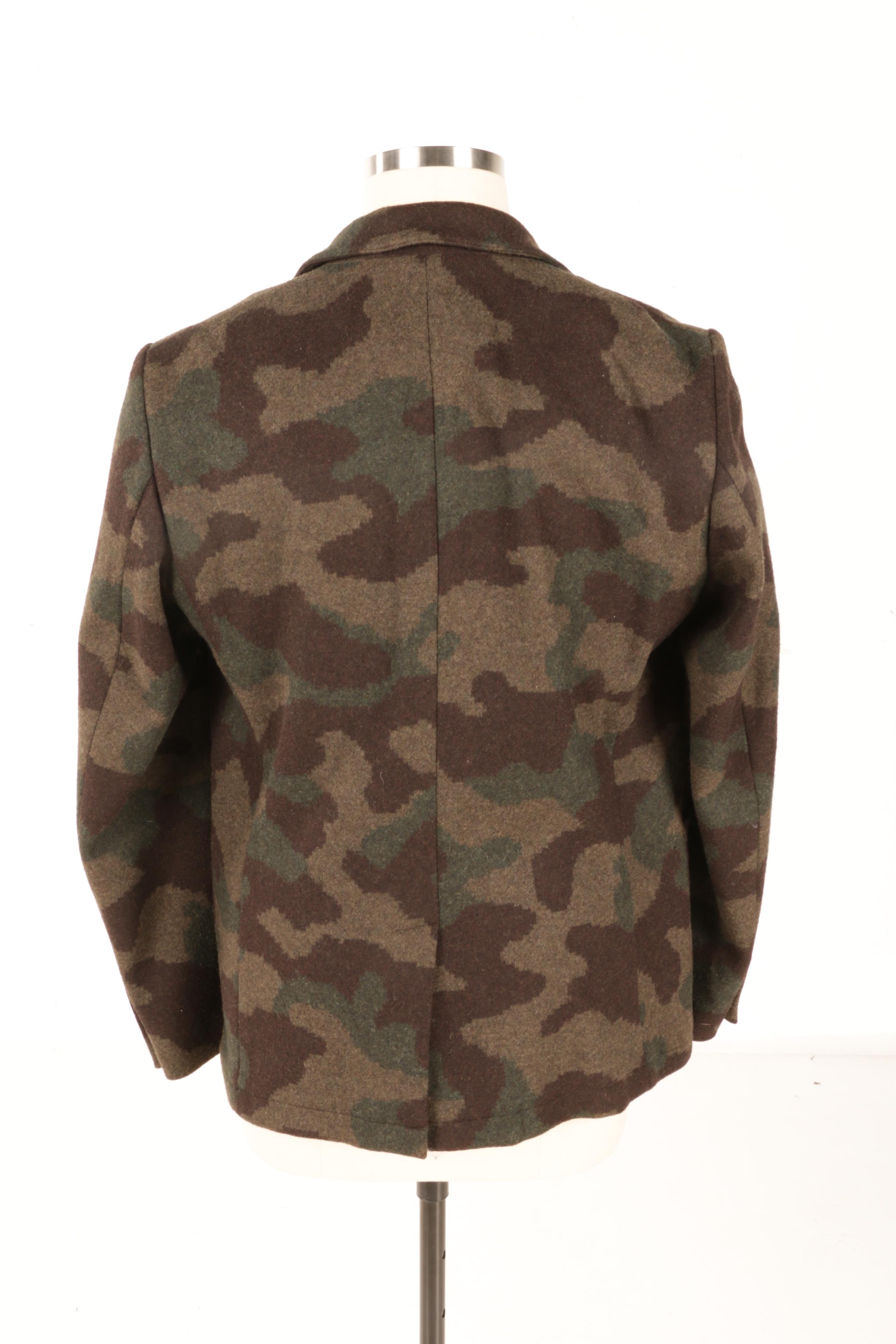 Men's Woolrich Camouflage Wool Blend Blazer