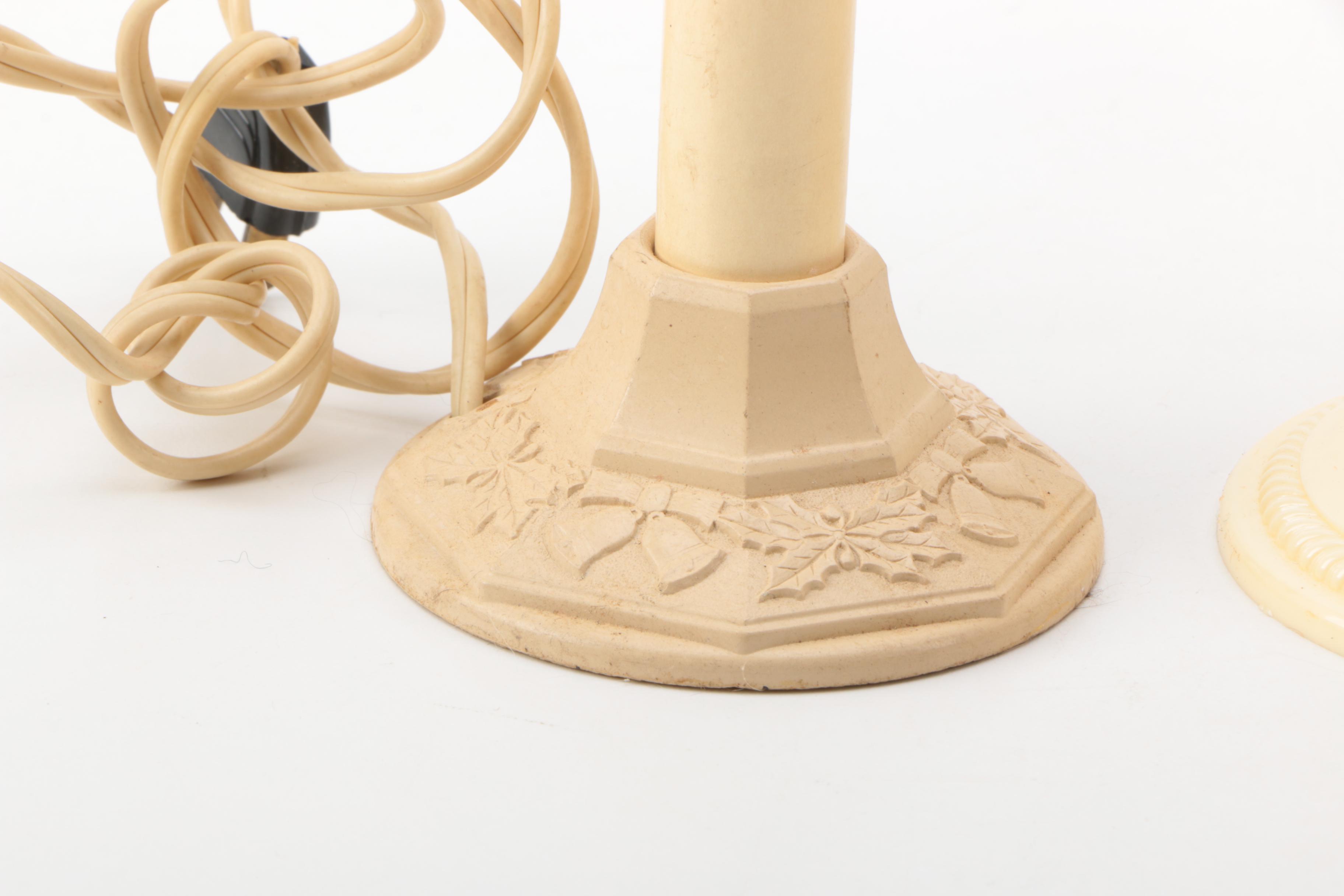 Noma and Royalite Electric Candelabra Christmas Decor