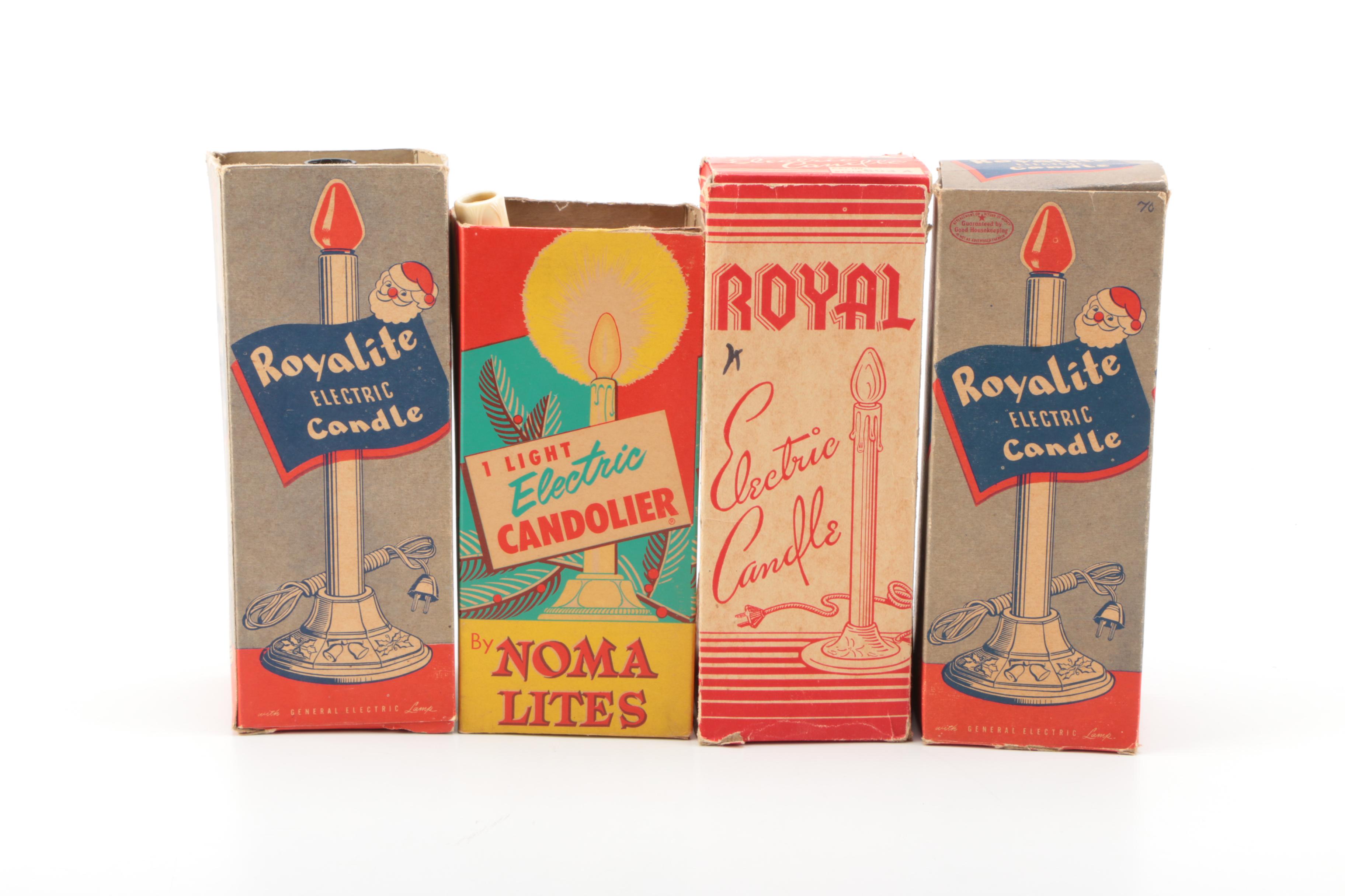 Noma and Royalite Electric Candelabra Christmas Decor