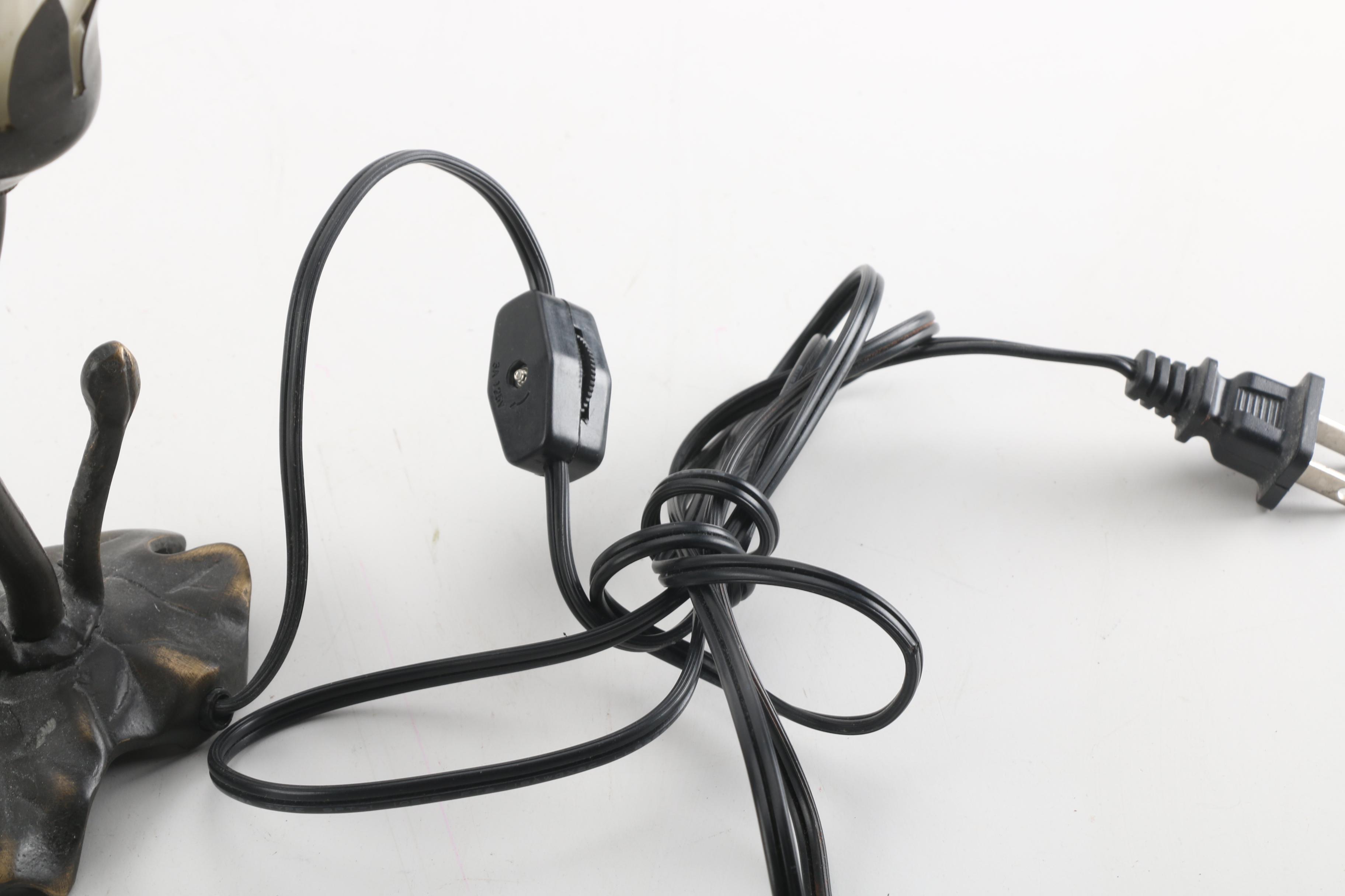 Art Nouveau Style Torchette Frog Accent Lamp