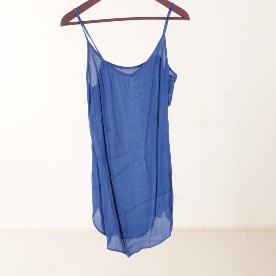 Woman's Blue Cotton Top