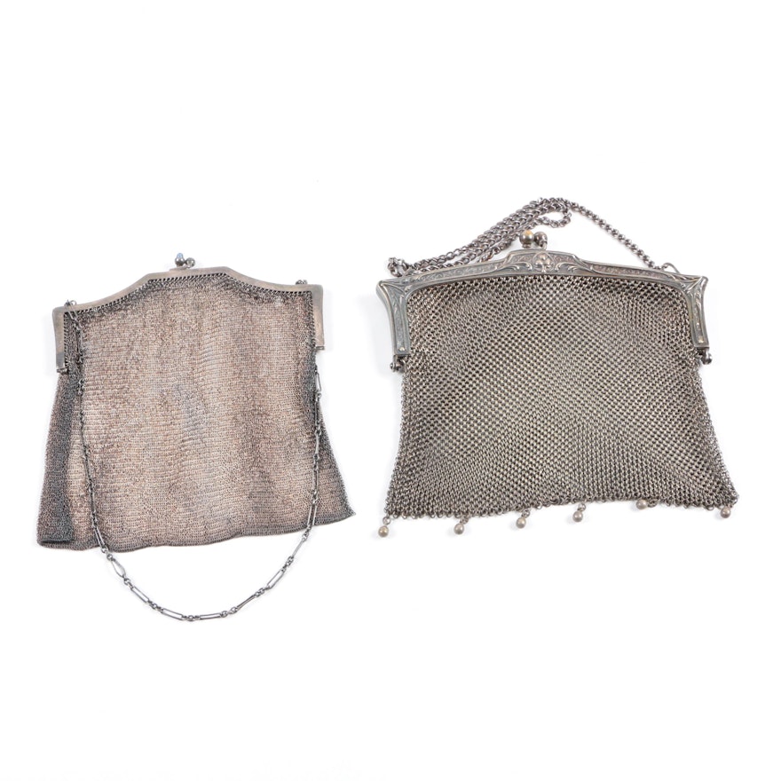 Two Small Mesh Handbags Including Whiting & Davis