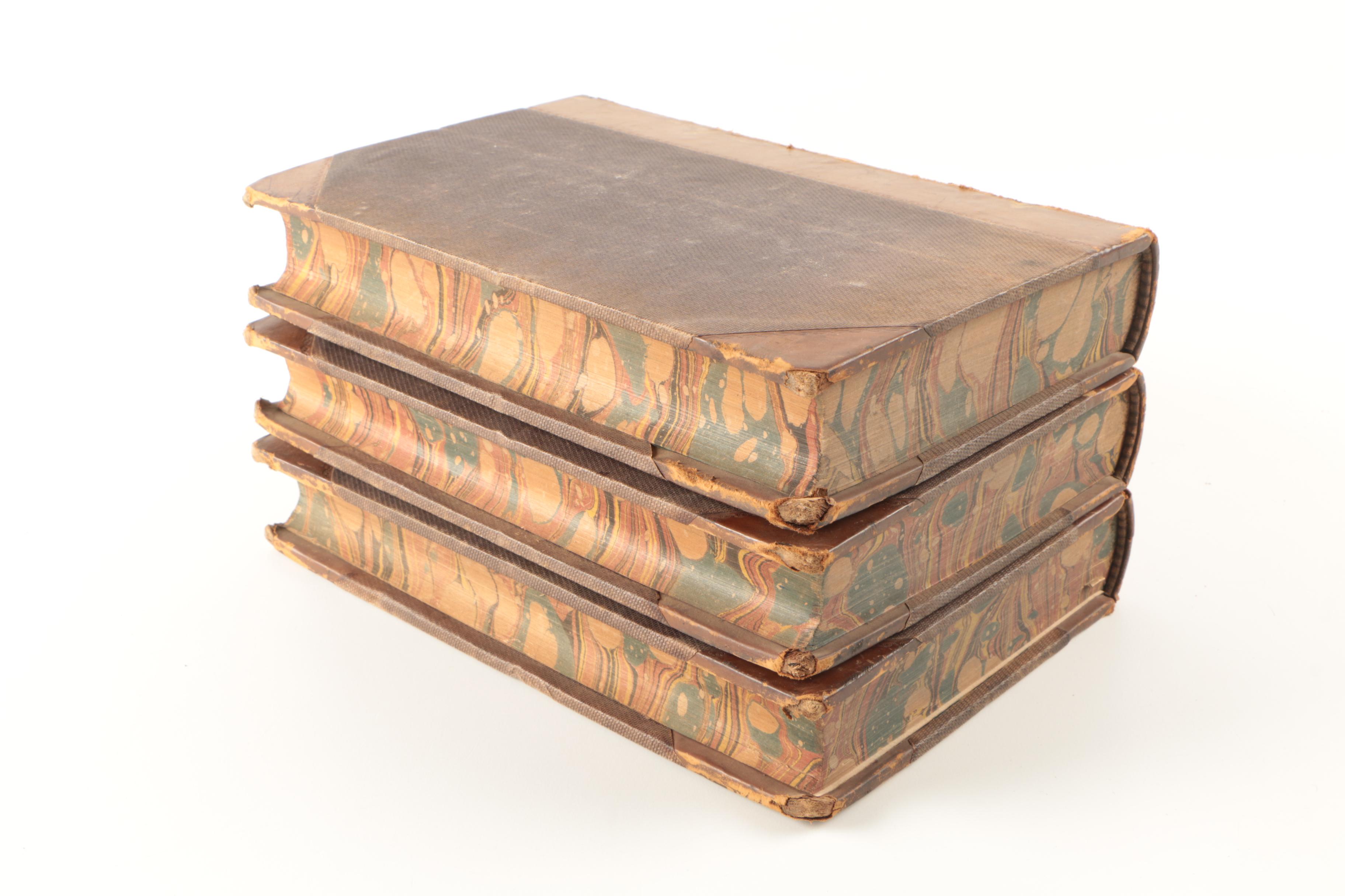 1855 Three-Volume "The History of Modern Europe" by William Russell