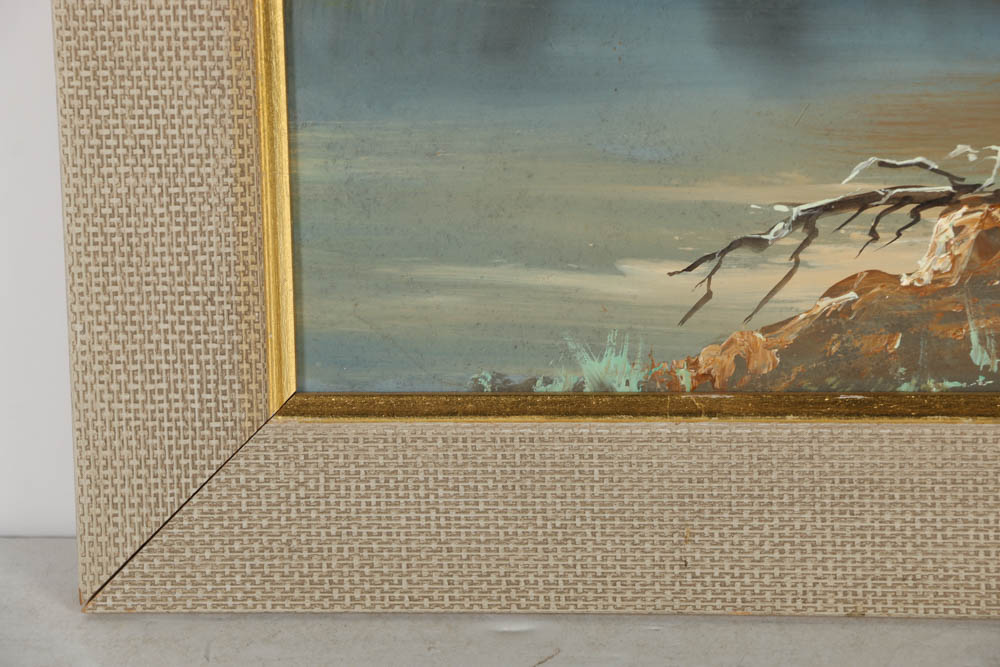 John Kirsch Oil Painting on Board "Fern Lake, Little Matterhorn"