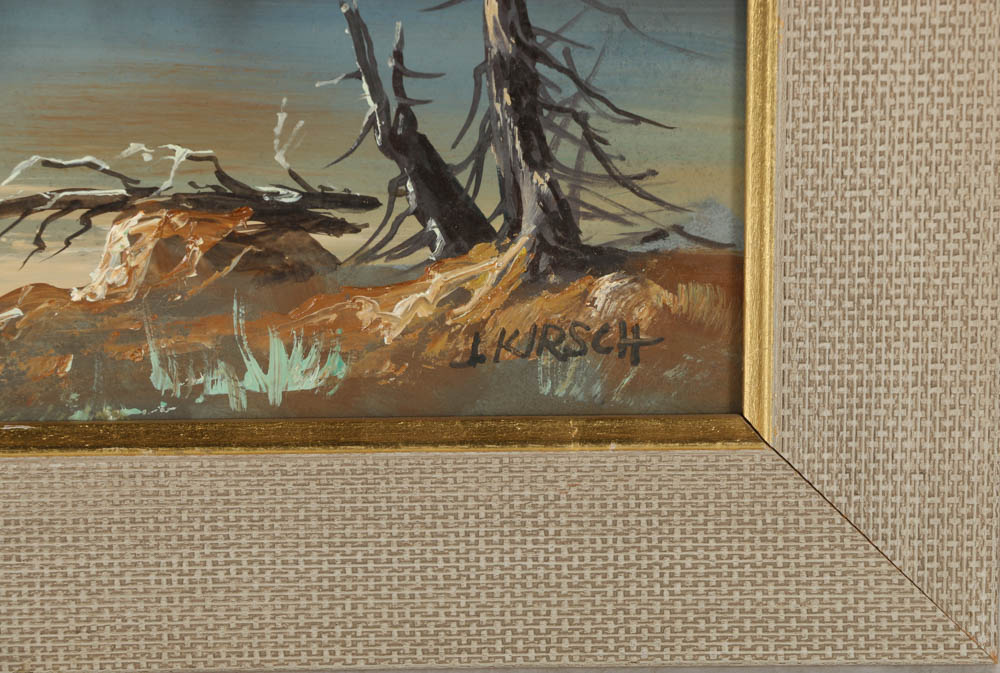 John Kirsch Oil Painting on Board "Fern Lake, Little Matterhorn"