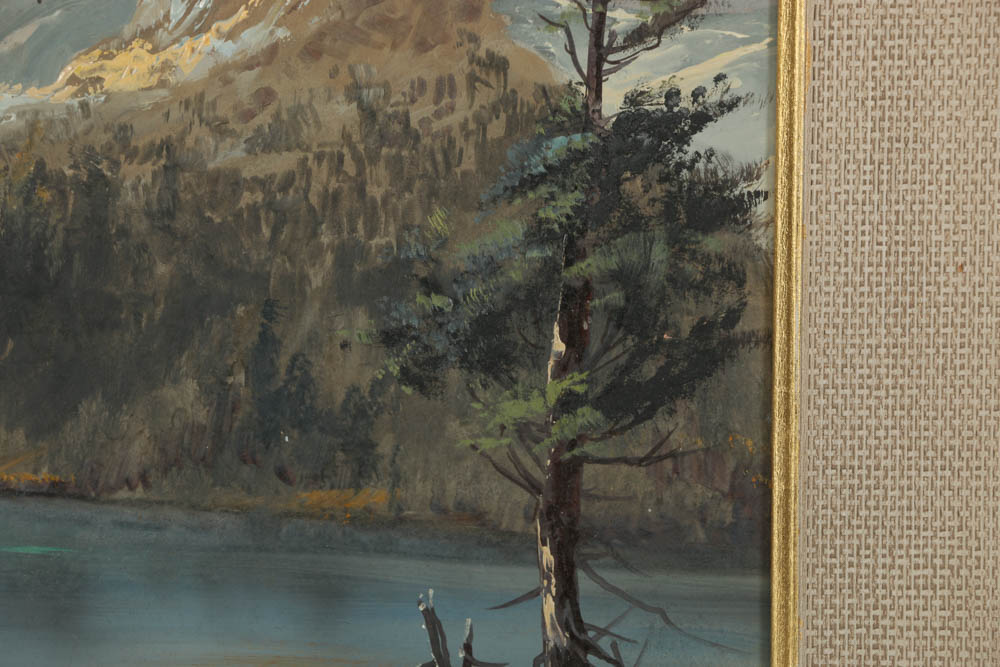 John Kirsch Oil Painting on Board "Fern Lake, Little Matterhorn"