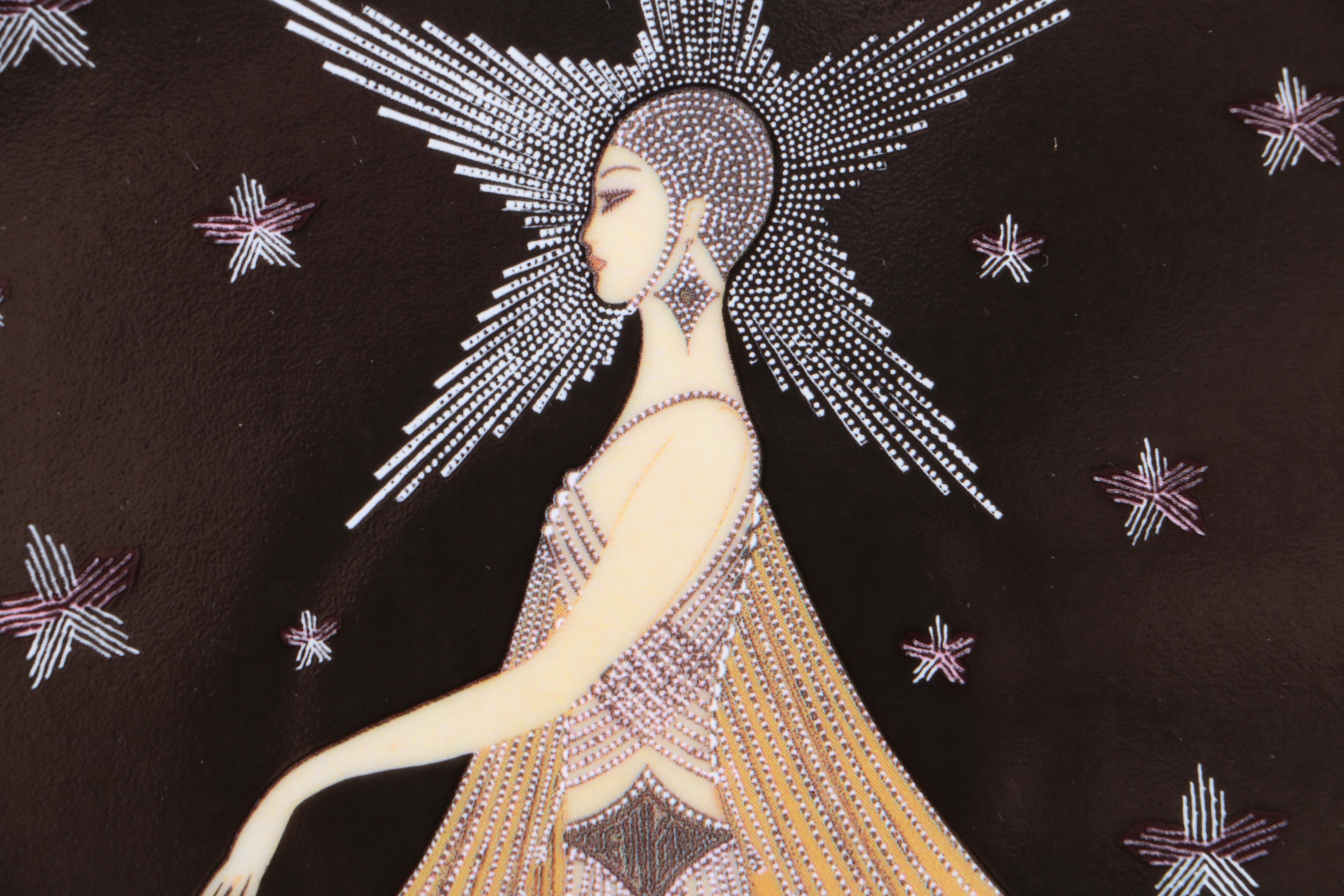 Erte Sevenarts Limited Porcelain Plate After "New York, New York"