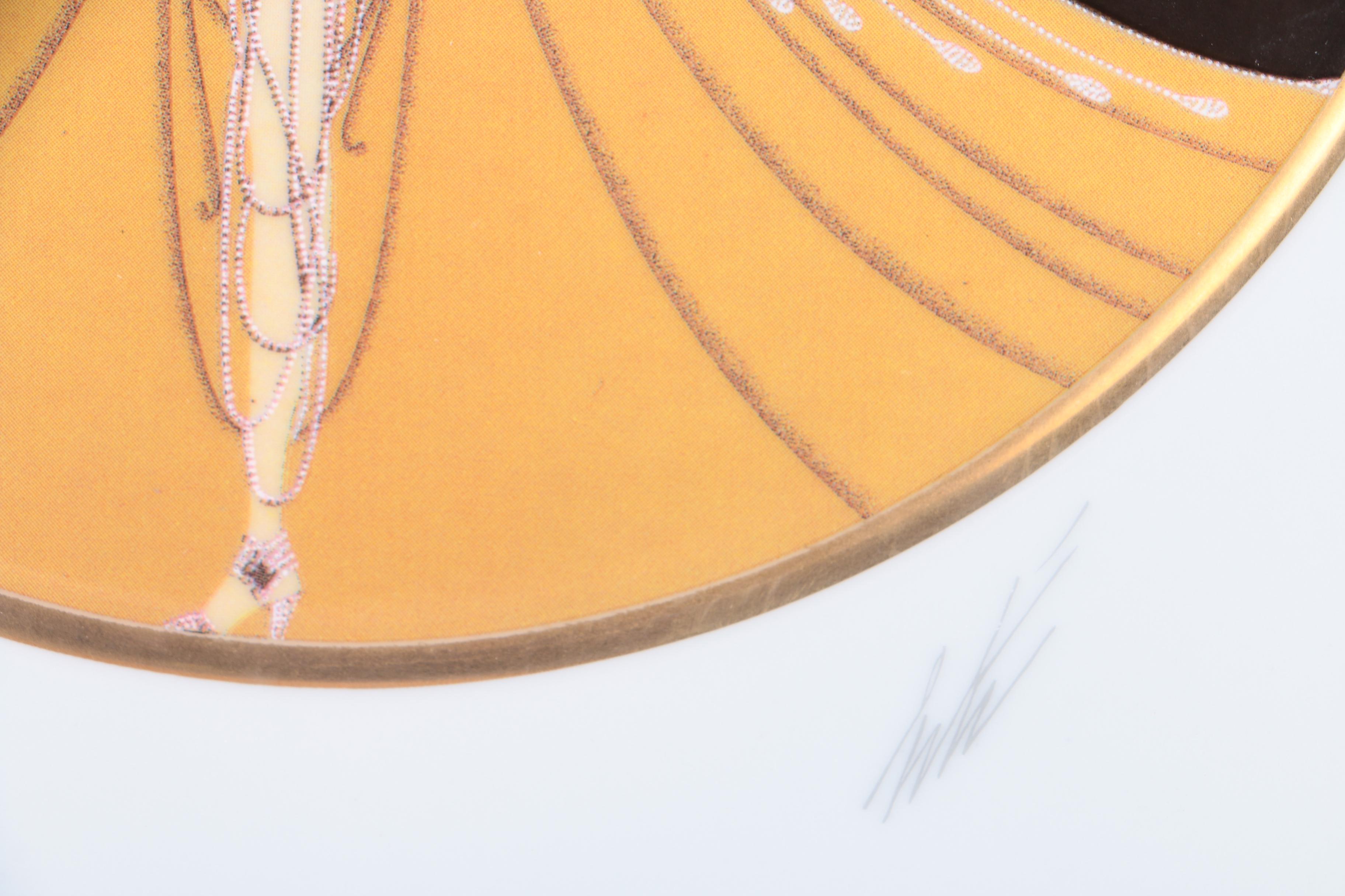 Erte Sevenarts Limited Porcelain Plate After "New York, New York"