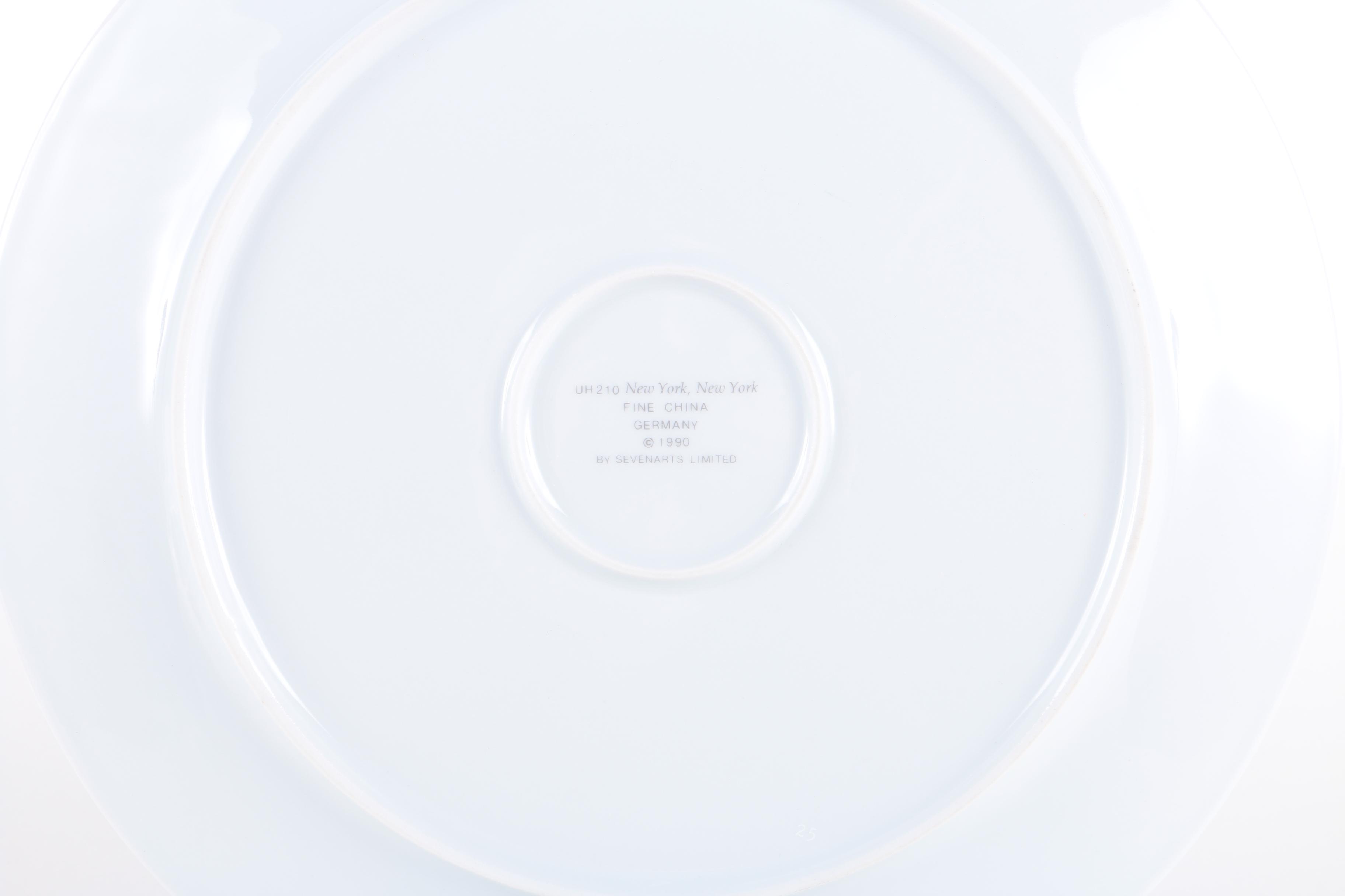 Erte Sevenarts Limited Porcelain Plate After "New York, New York"