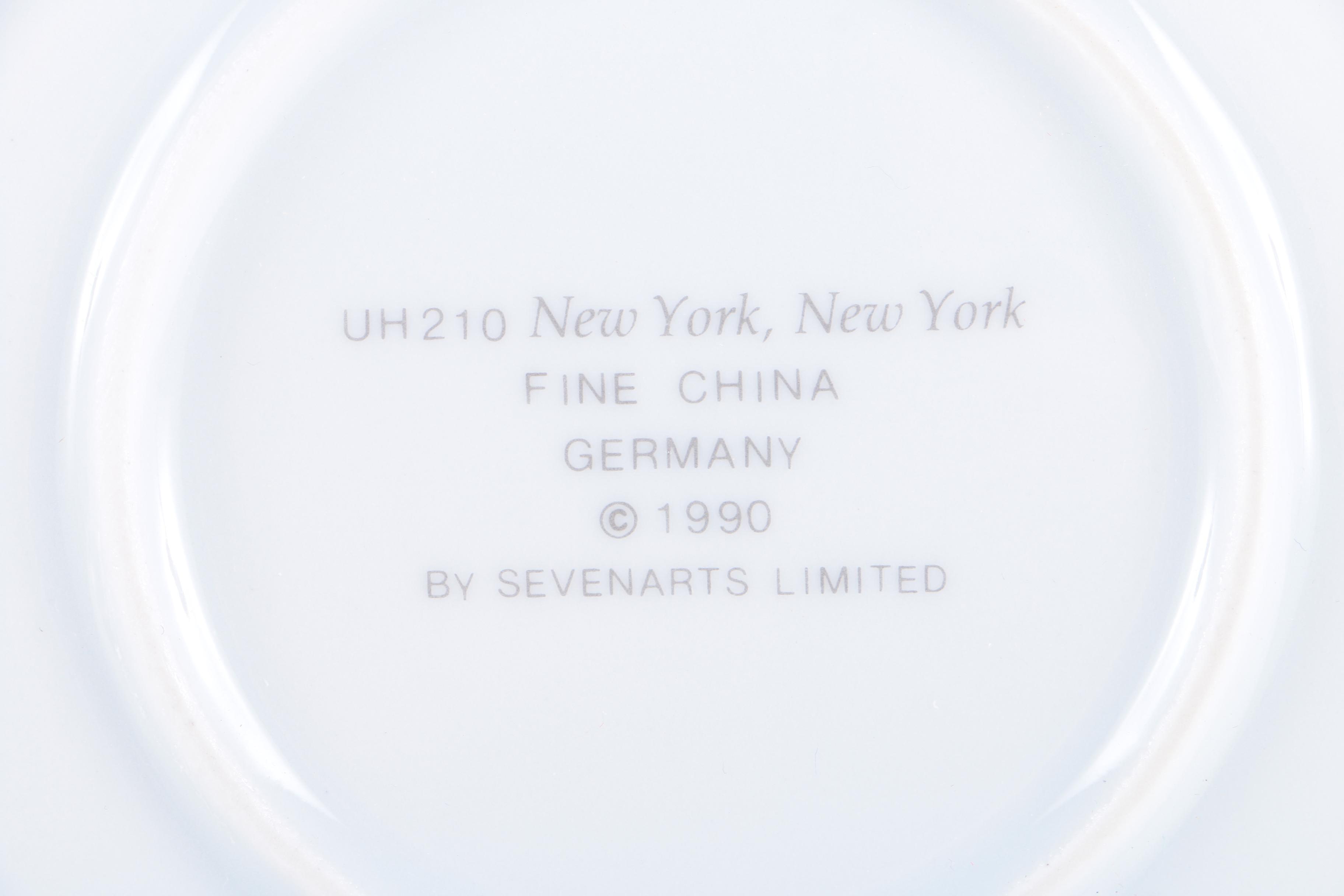 Erte Sevenarts Limited Porcelain Plate After "New York, New York"