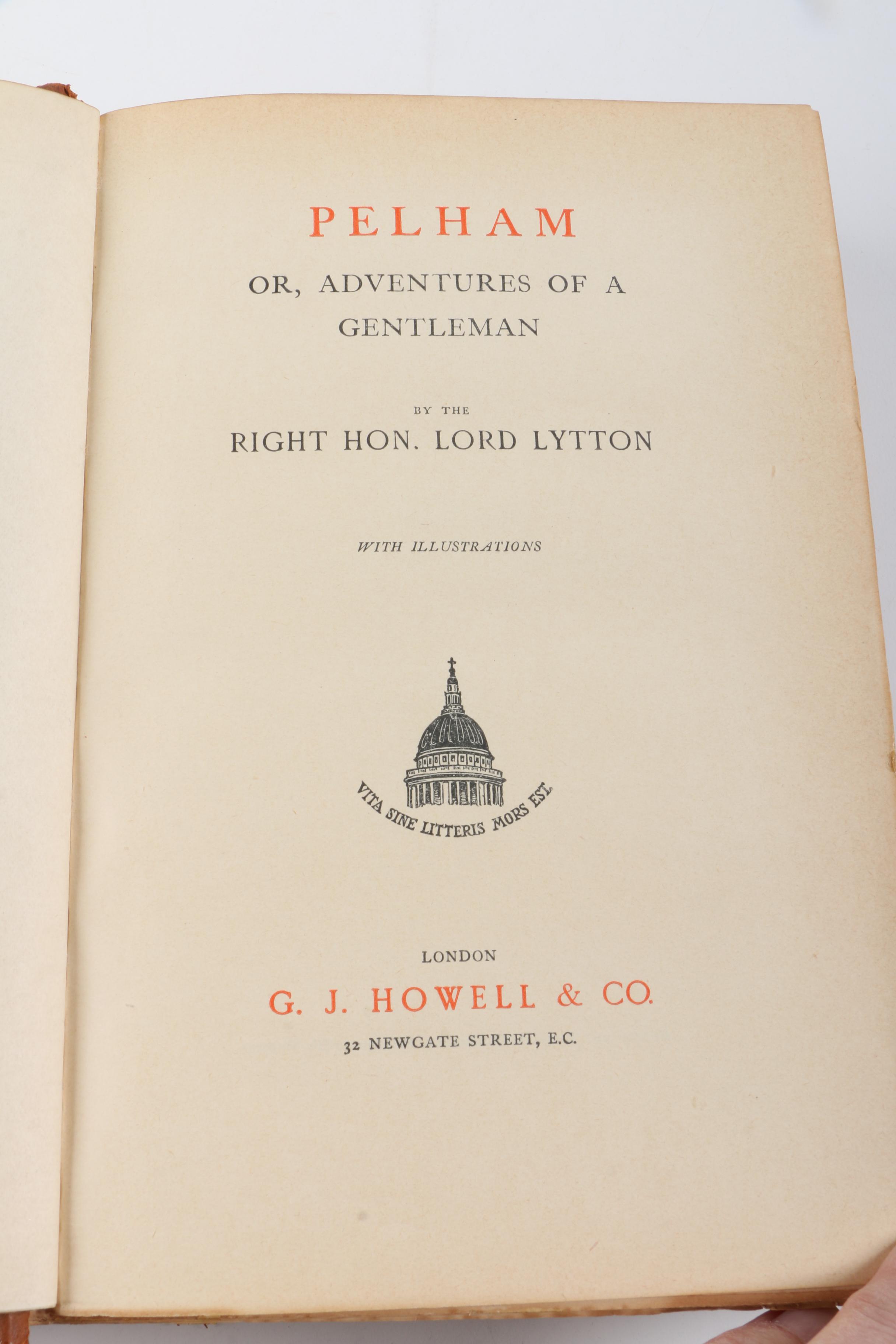 1909 "Thomas Simms Bettens" Memorial Book and 1910s Lytton Novel