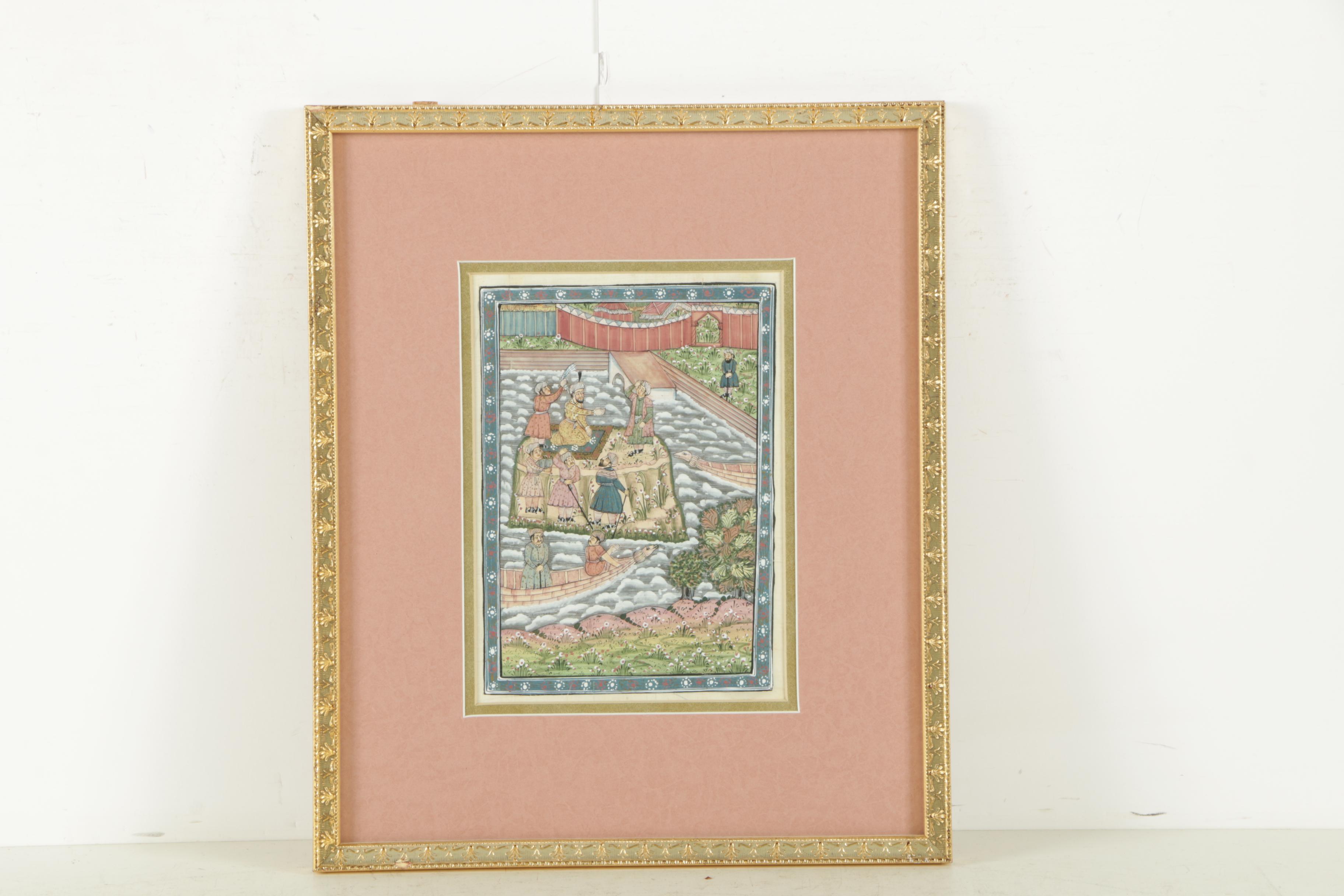 Indo-Persian Miniatures Featuring Hunting Scenes