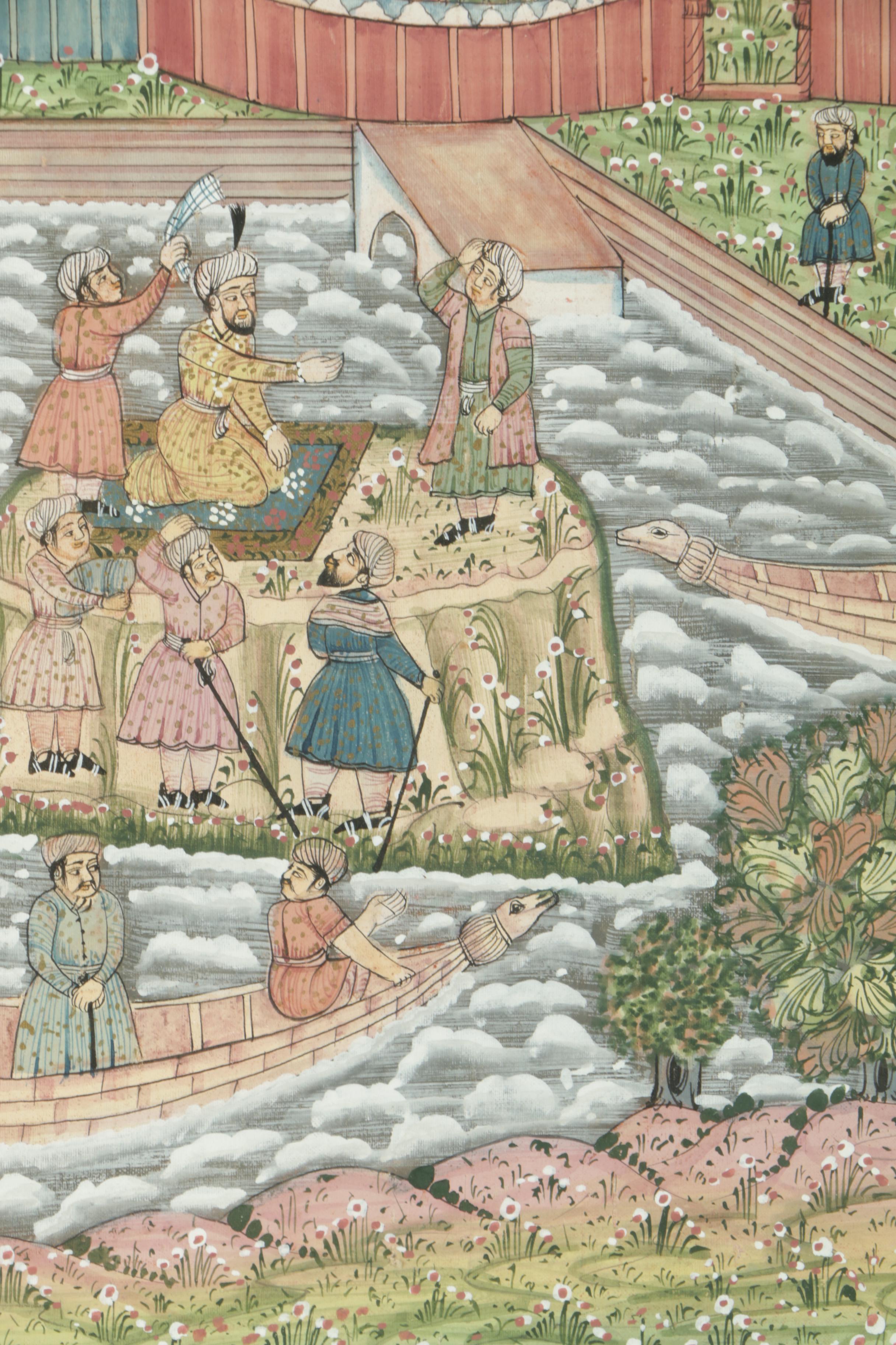 Indo-Persian Miniatures Featuring Hunting Scenes