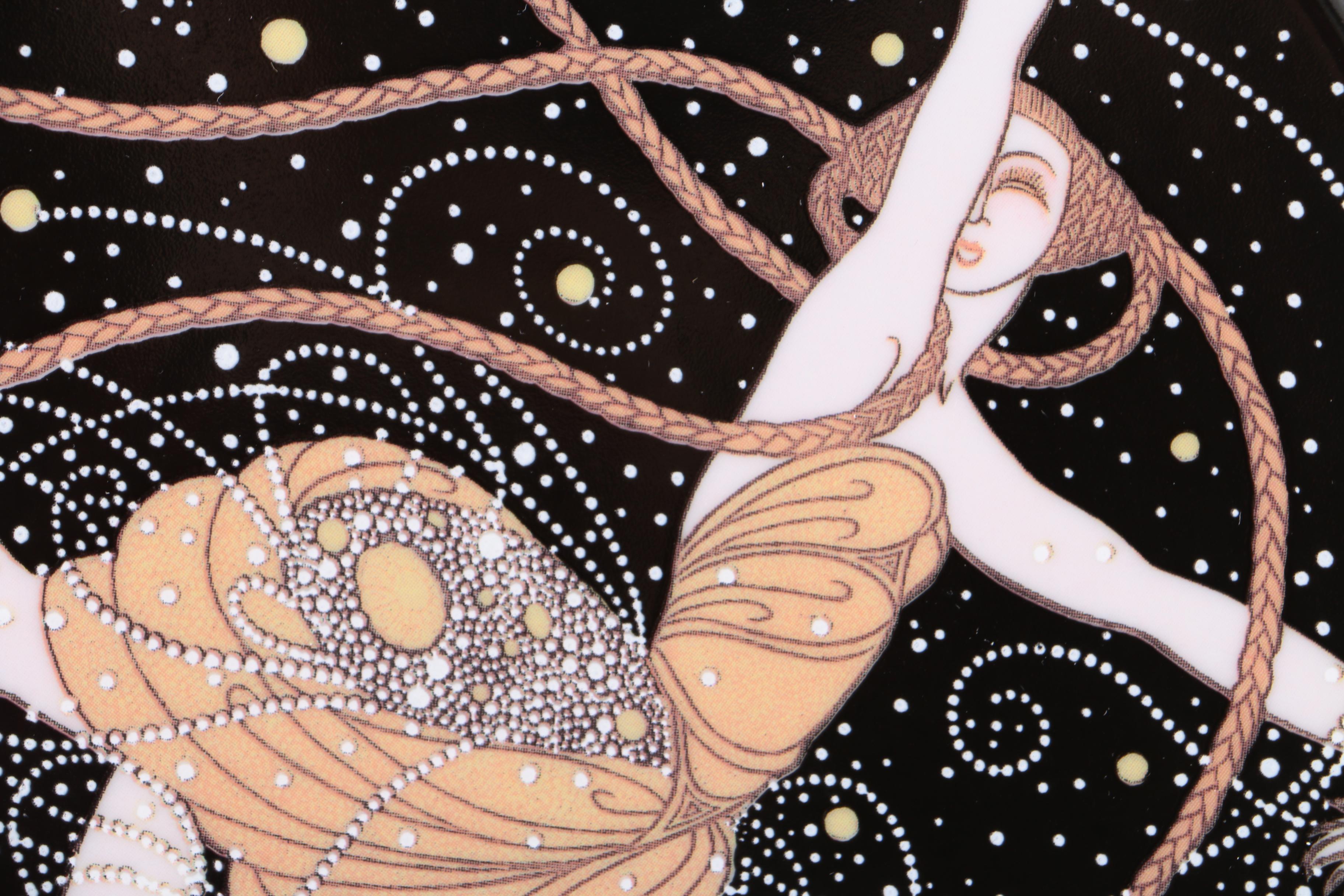 Erte Sevenarts Limited Porcelain Plate After "Ondee"