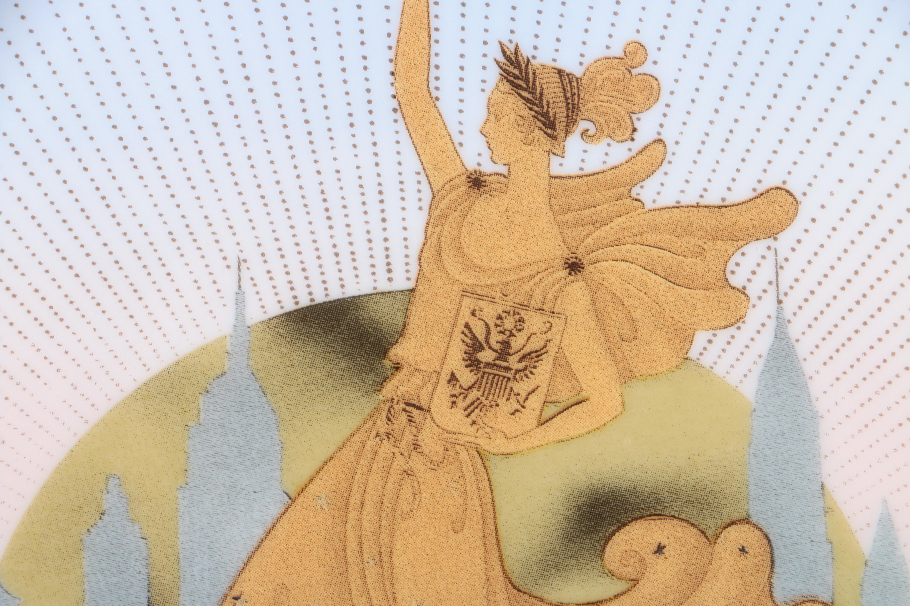 Erte Sevenarts Limited Porcelain Plate After "Statue of Liberty"