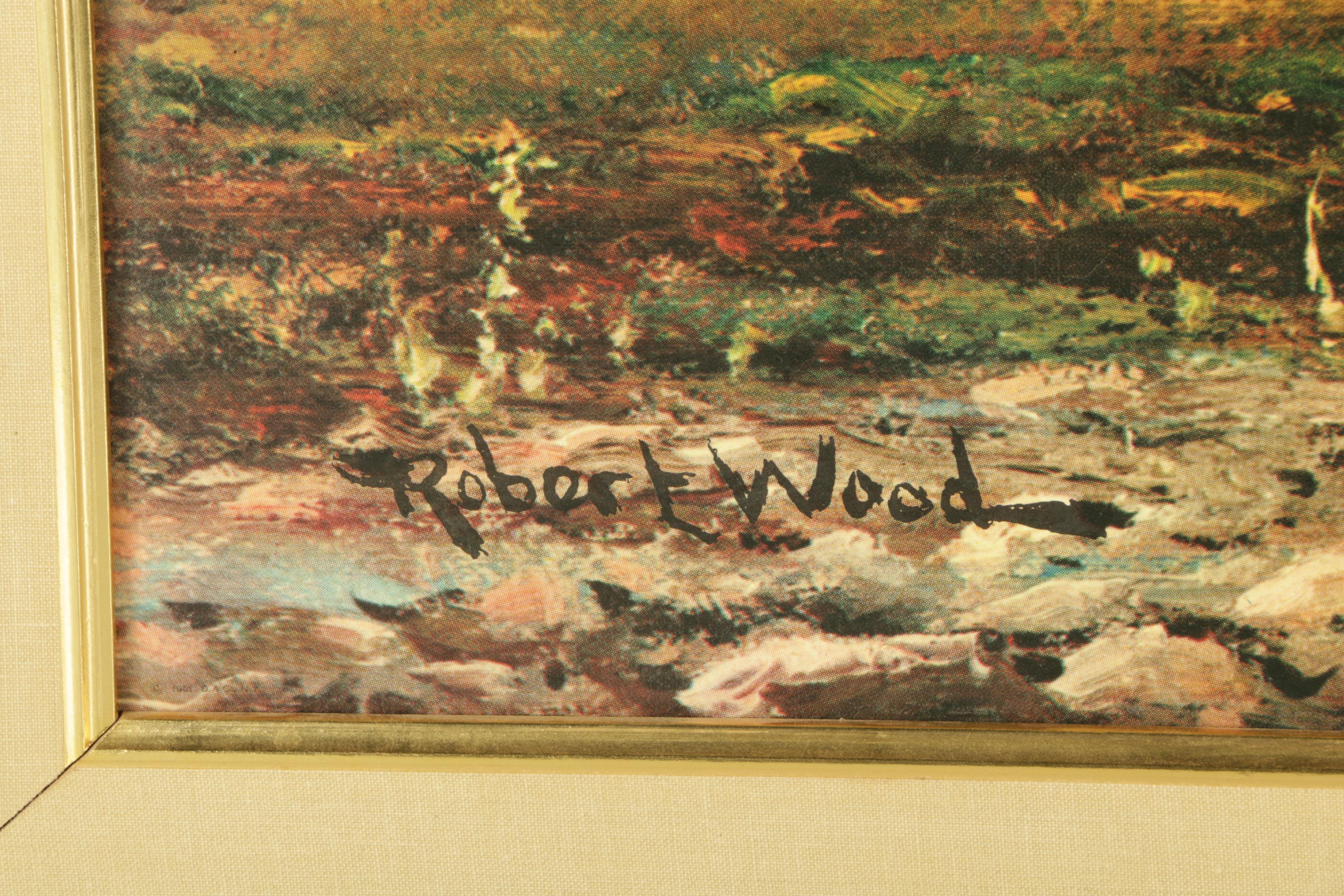 Offset Lithograph on Paper After Robert Wood "Mt. Shasta"