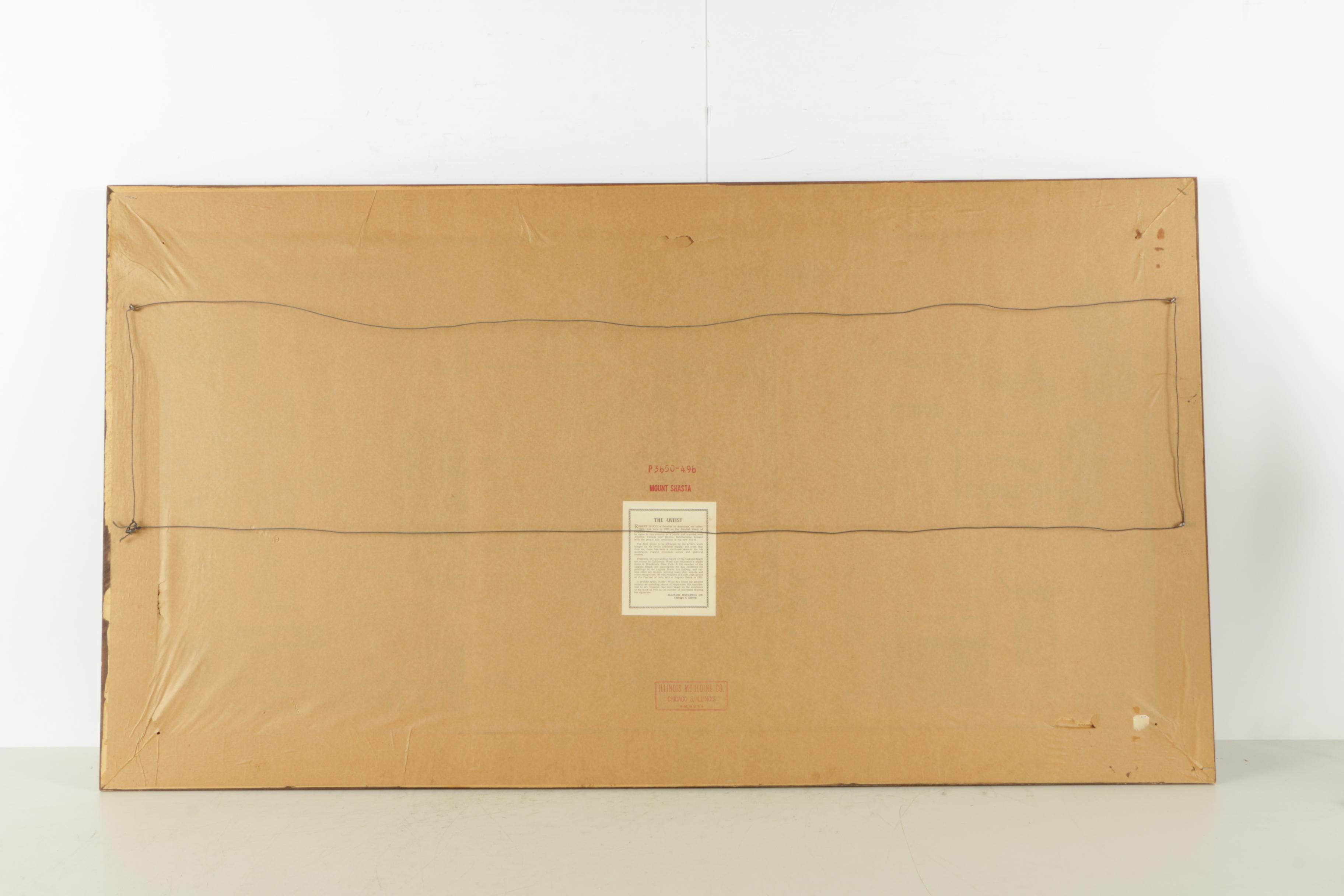 Offset Lithograph on Paper After Robert Wood "Mt. Shasta"