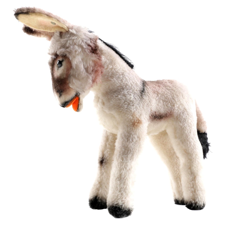 Steiff Stuffed Plush Donkey Toy