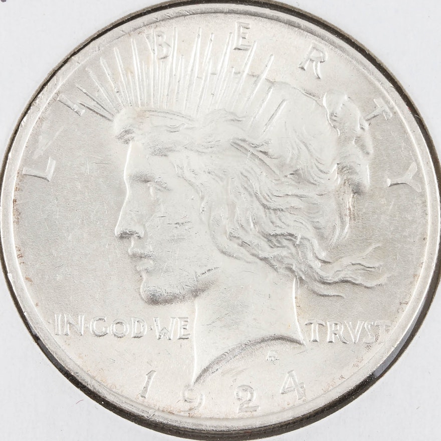 1924 Silver Peace Dollar