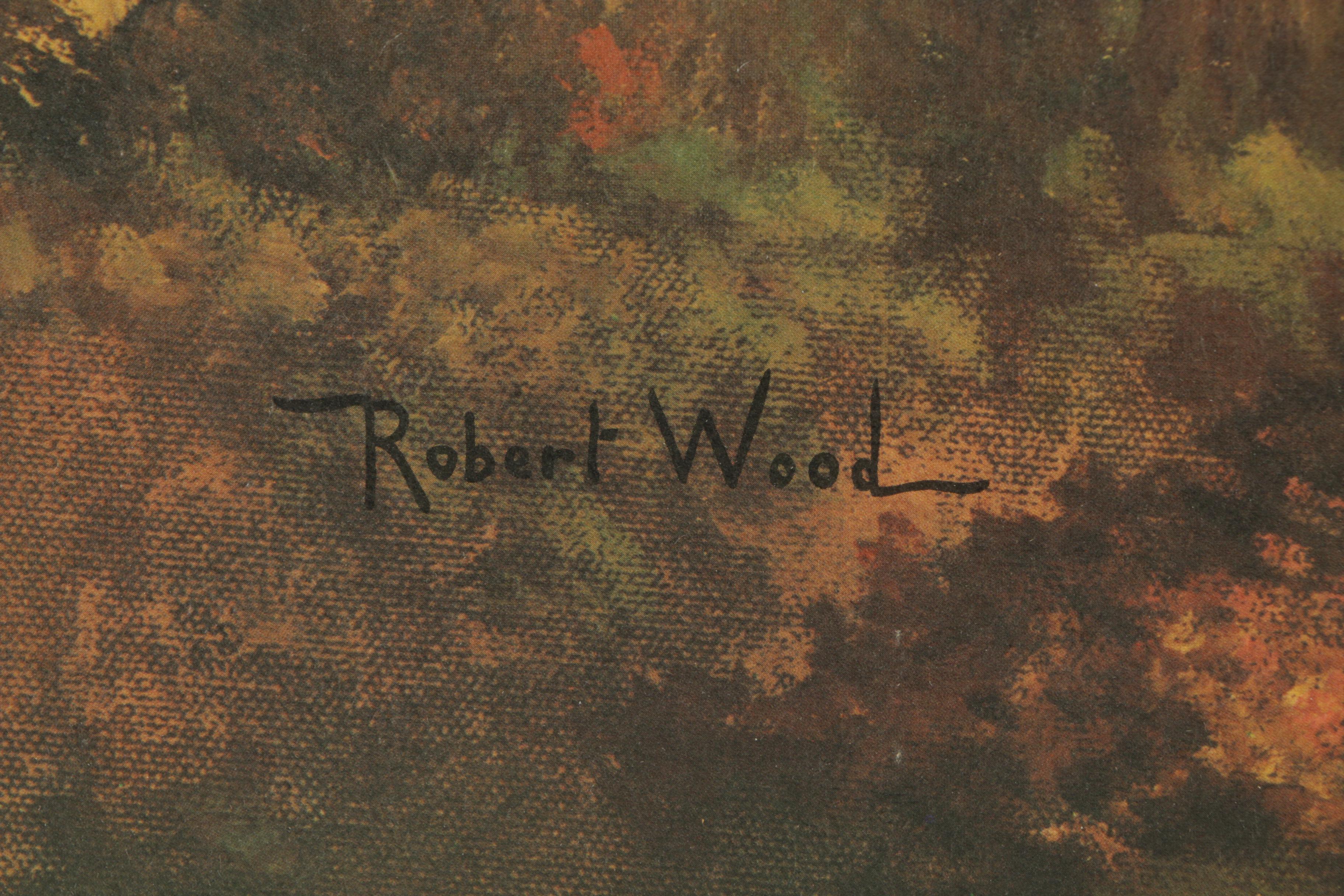 Offset Lithograph After Robert Wood Painting "Teton Lake"